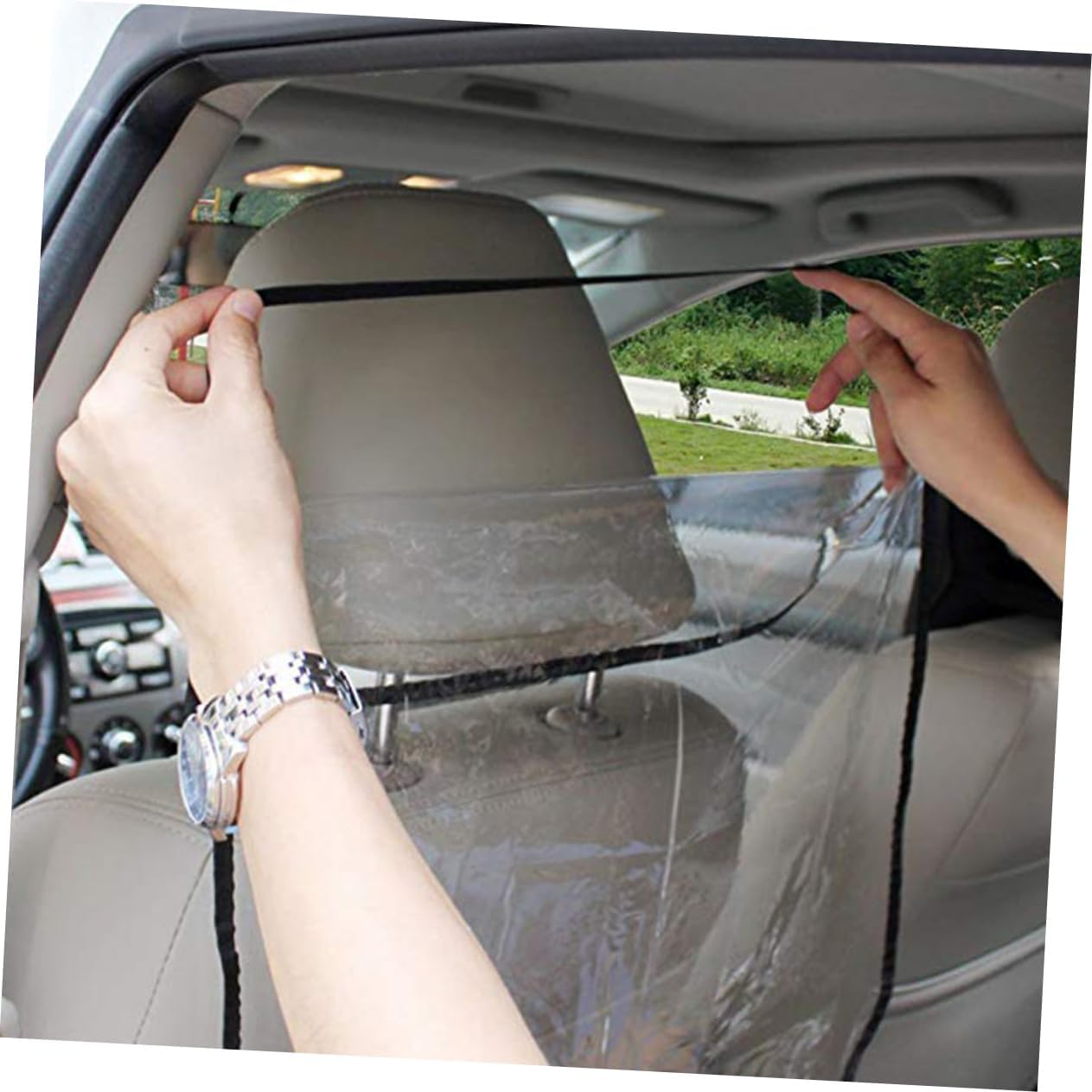 2Pcs Transparent Car Seat Back Protector Pads Kick Seat Cover Mat for Easy to Clean Fit for Car Seats Durable and Protective Cover