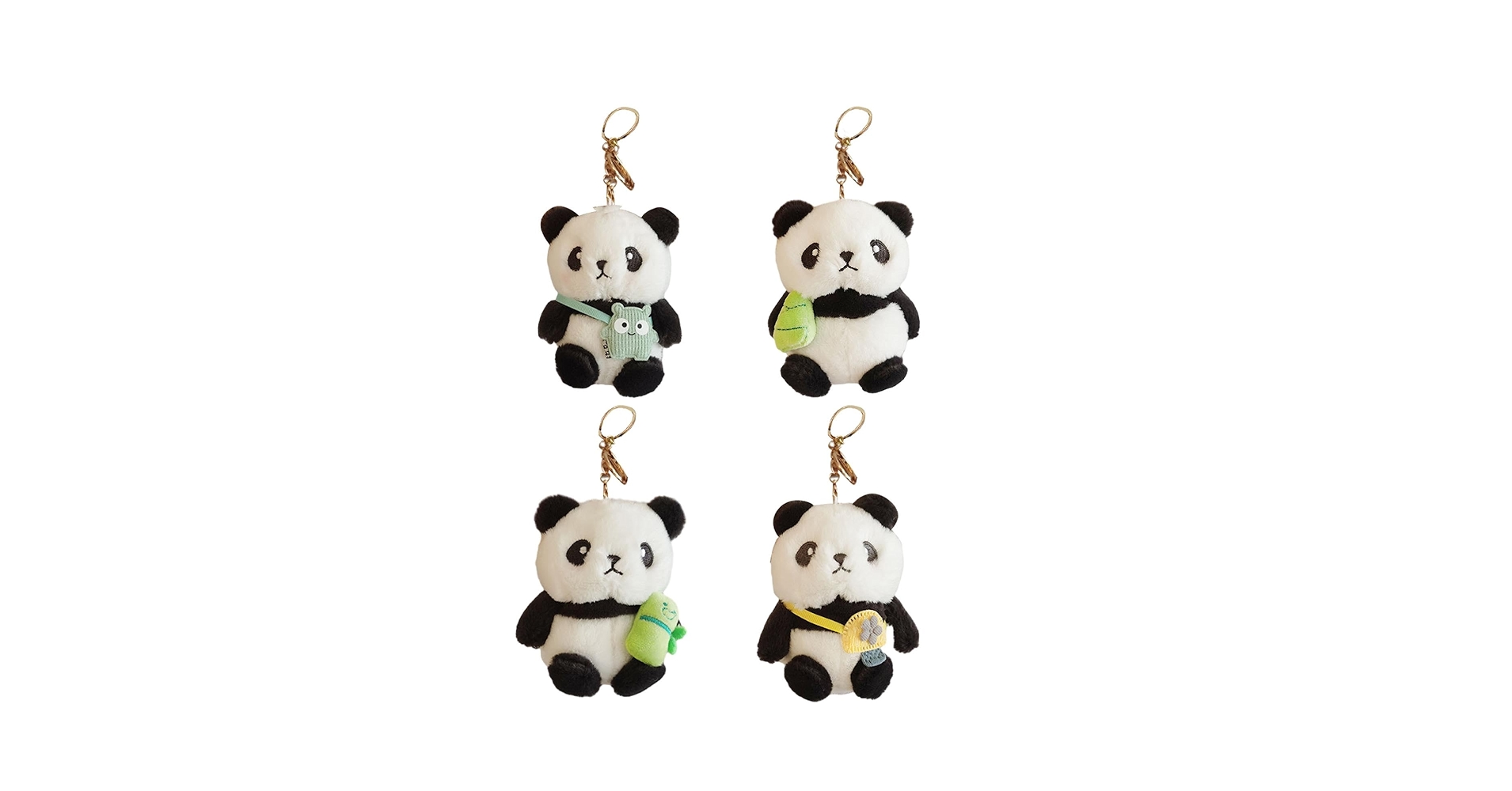 Amazon.co.jp: [Mivpzisk] 4個 ぬいぐるみ キーホルダー パンダ - 11*9