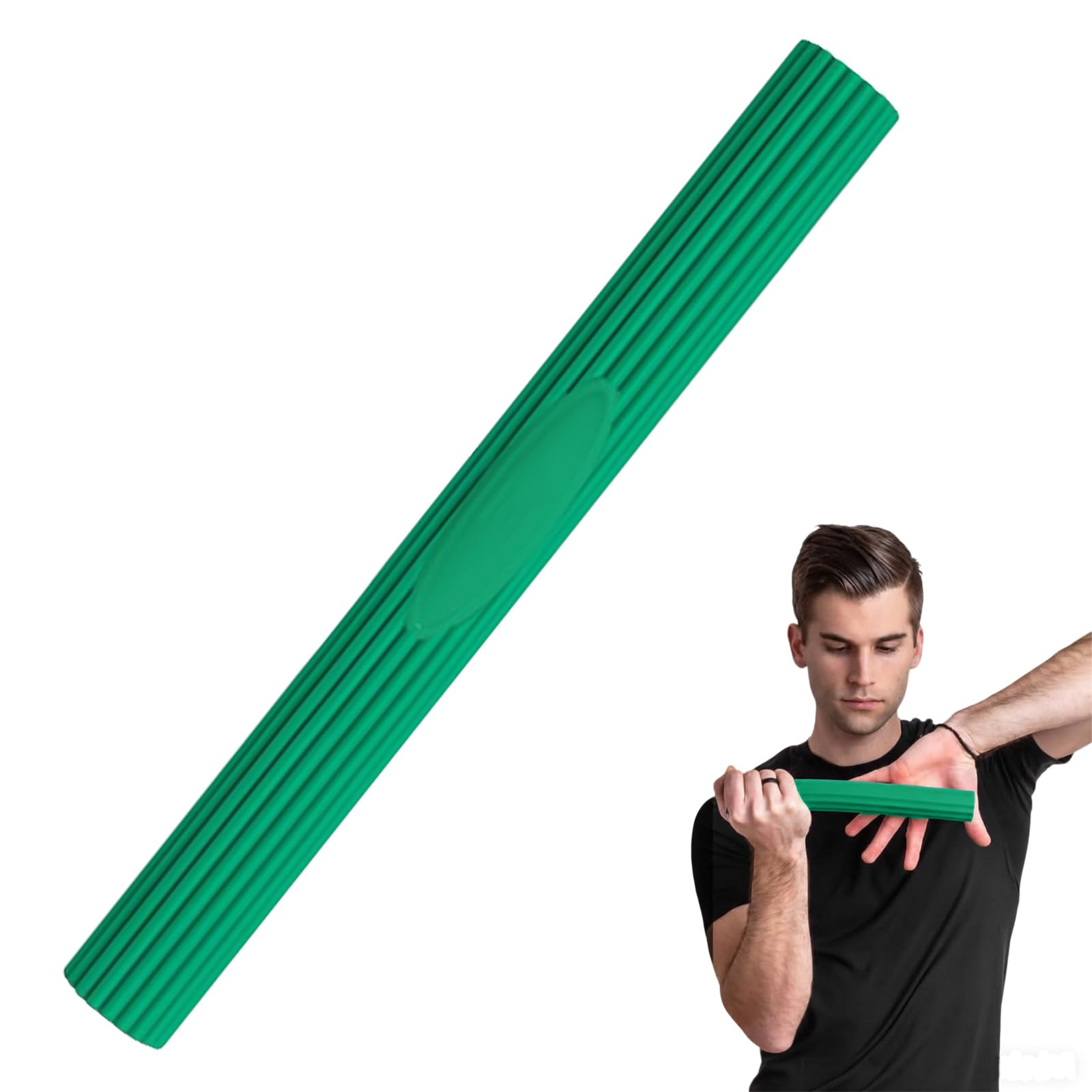 15 Lbs Resistance Twist Bar, 12.4 Inch Forearm & Hand Strengthener, TPR Flex Bar for Tennis Elbow, Golfers Elbow Pain Relief, Injury Rehabilitation, Fitness & Travel Use-picture-17