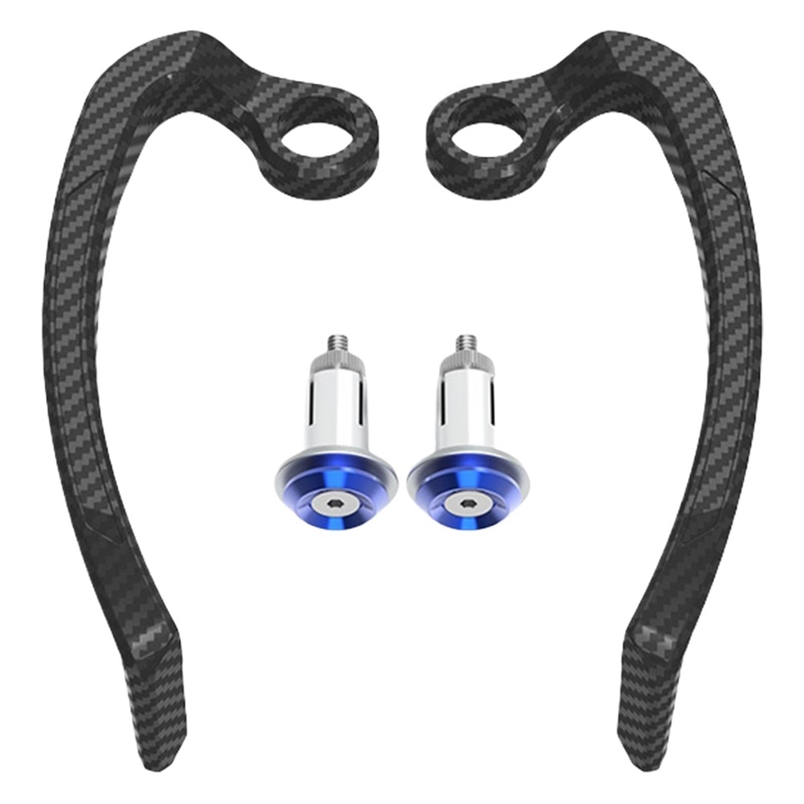 JKELPV Motorcycle Lever Guards Aluminum Alloy Universal Modification Accessories Handguard Shield Motorcycle Hand Guards(Blue)