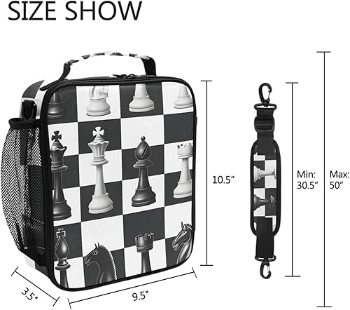 Vista 65 de Lonchera con diseño de caballo de girasol para niñas, bolsa de almuerzo aislada para niños, correa de hombro congelable para la escuela y la oficina