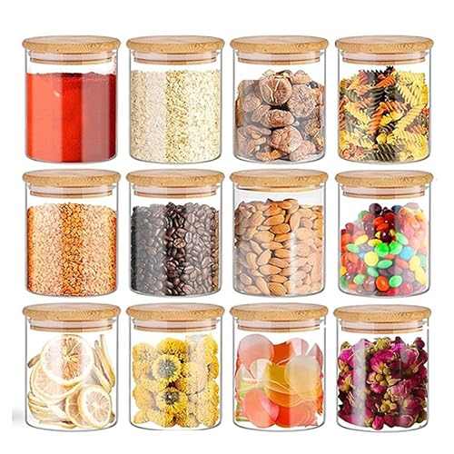 برطمانات تخزين من مونوبتيلون، مصنوعة من الزجاج مع أغطية من ا...