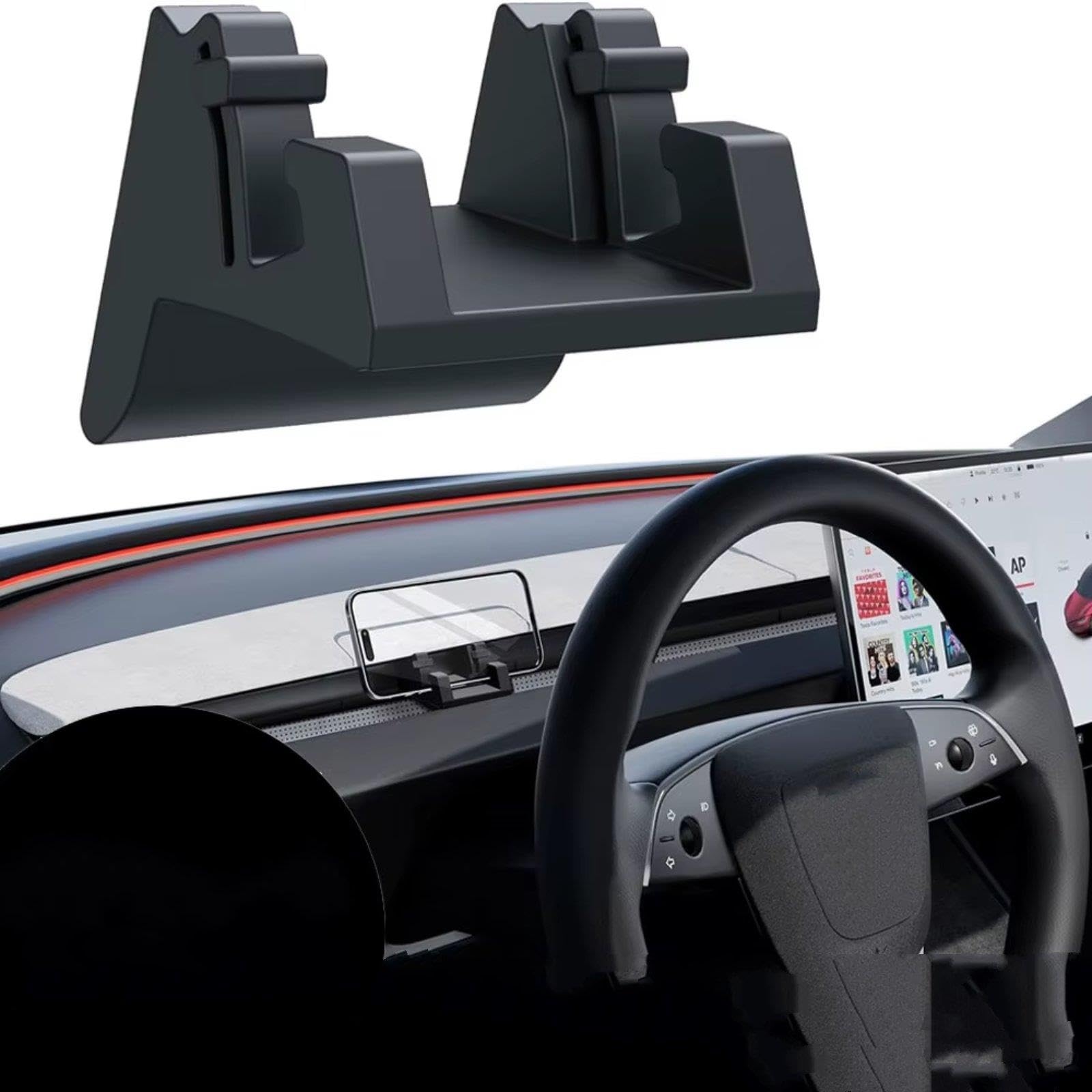 Soporte Teléfono Silicona Coche para Tesla para ModelY 3 2017-2023