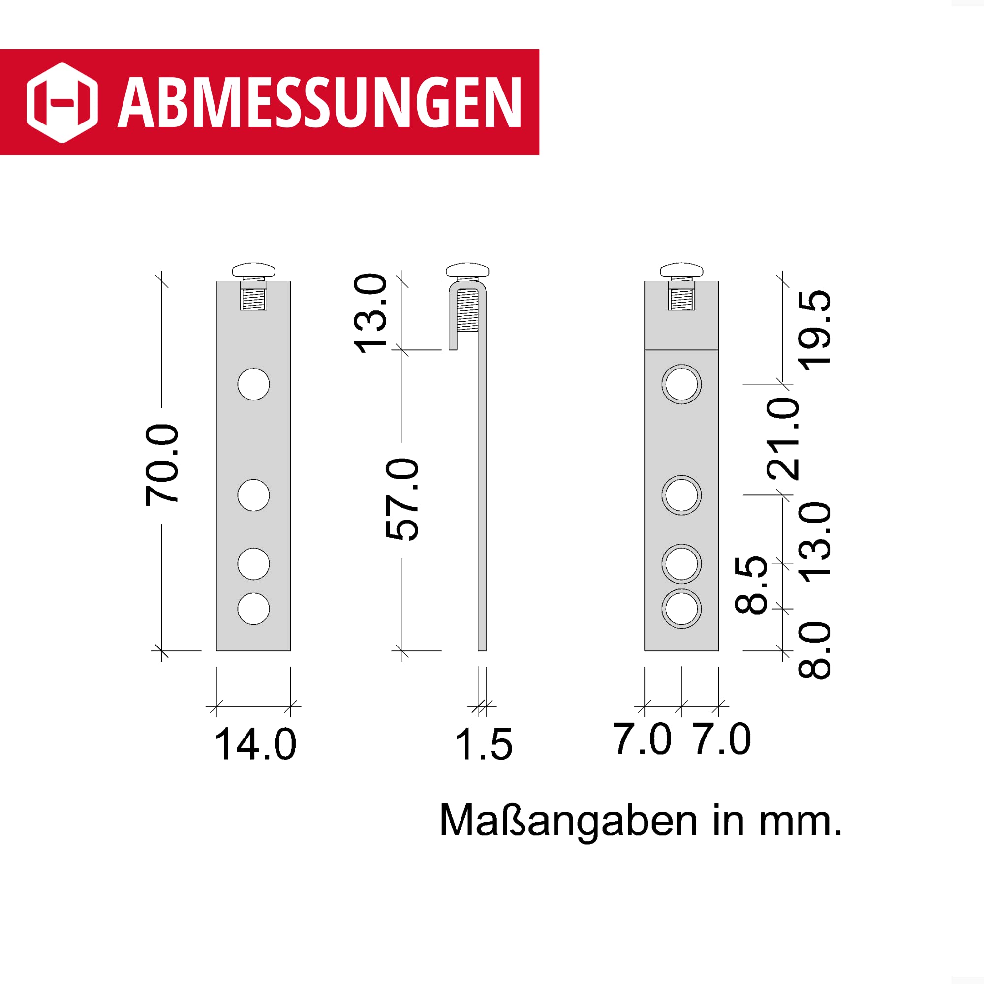 Guide Di Sospensione Gedotec - 6 Pezzi Da 60 Mm | Per Montaggio Armadi A Parete In Metallo Zincato - Foto 9
