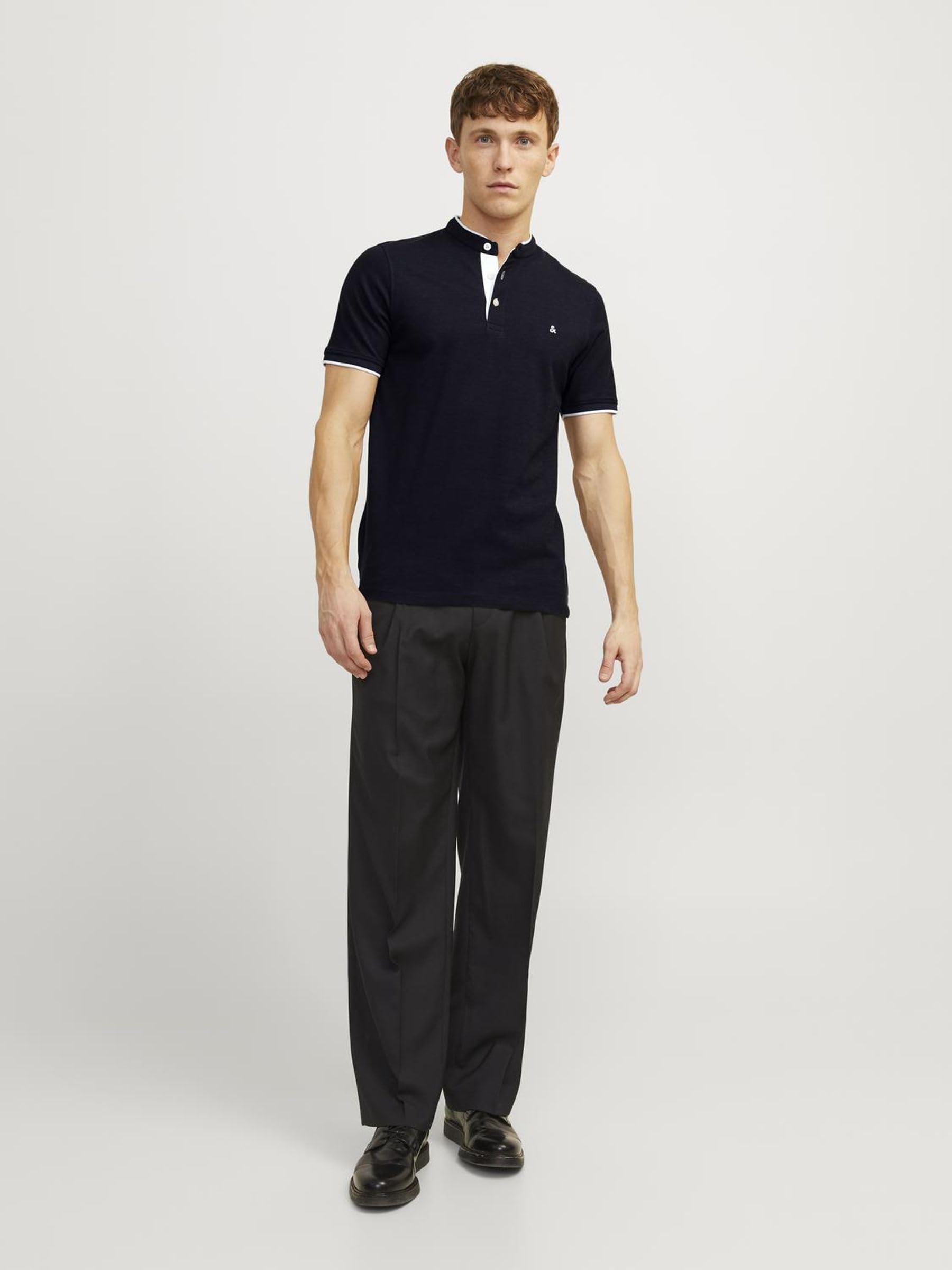 JACK & JONES Polo Plain Shirt Collar Polo