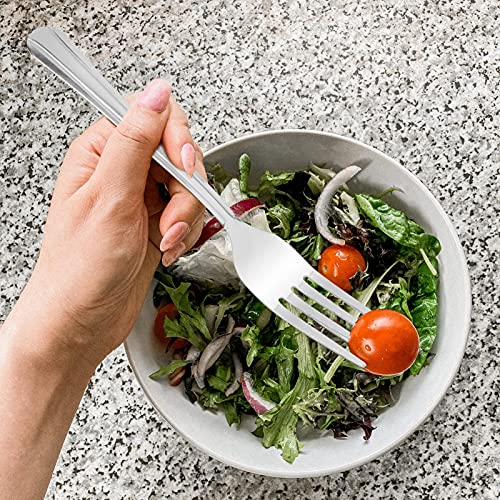Tjoul Heavy Weight Dinner Fork Set, 18-0 Stainless Steel 12-Piece, 7 Inches Table Forks #TOP5