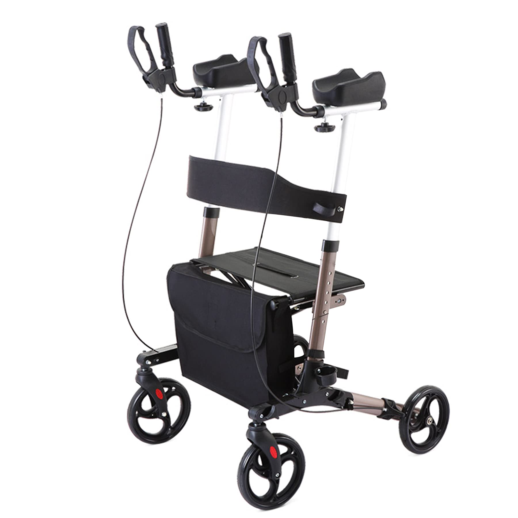 Buy LXDQ Forearm Rollator Stand Up Rollator Walker Tall Rolling for