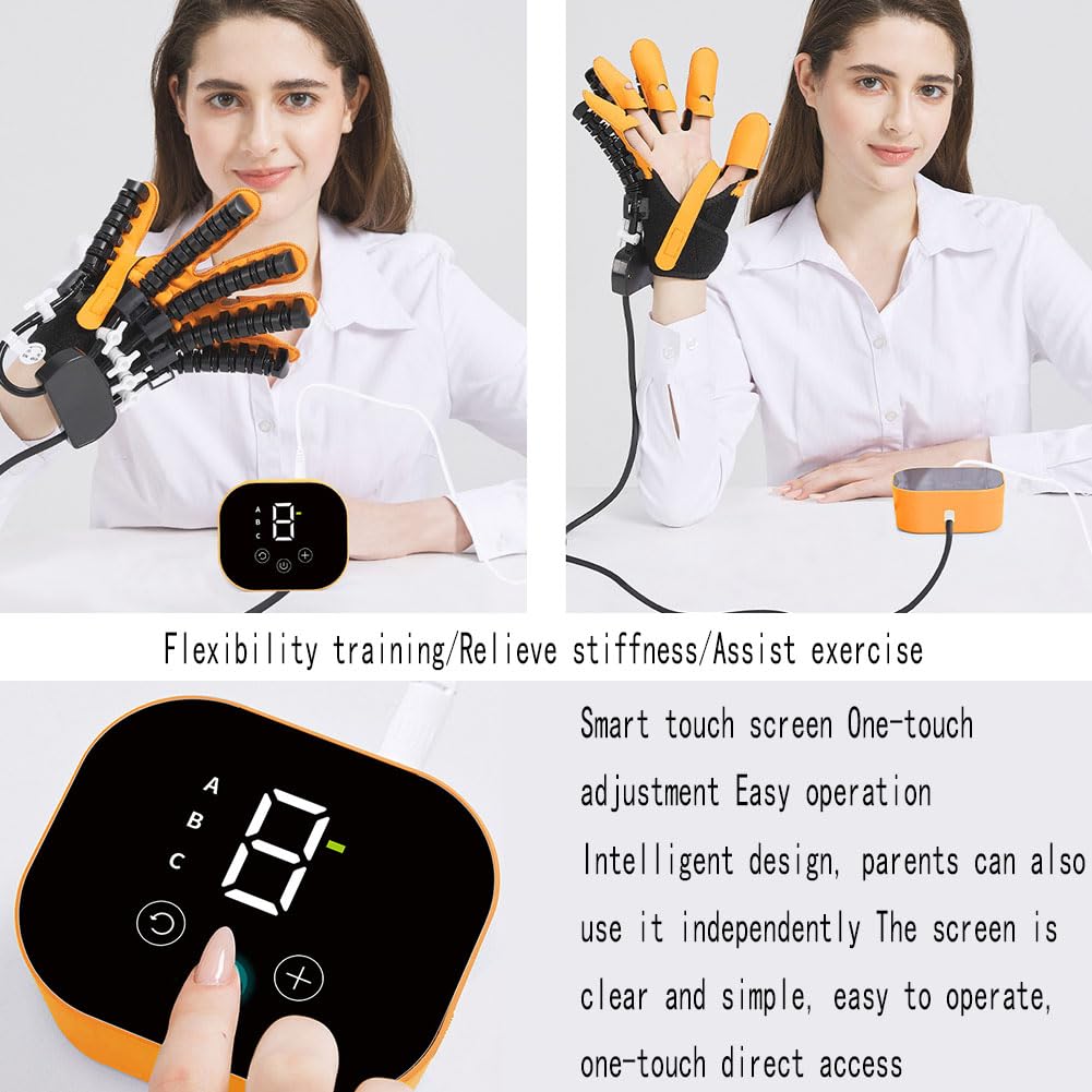 Guanto Robotico per Riabilitazione della Mano – Fisioterapia e Allenamento delle Dita per Ictus, Paralisi Cerebrale e Recupero Funzionale Left L
