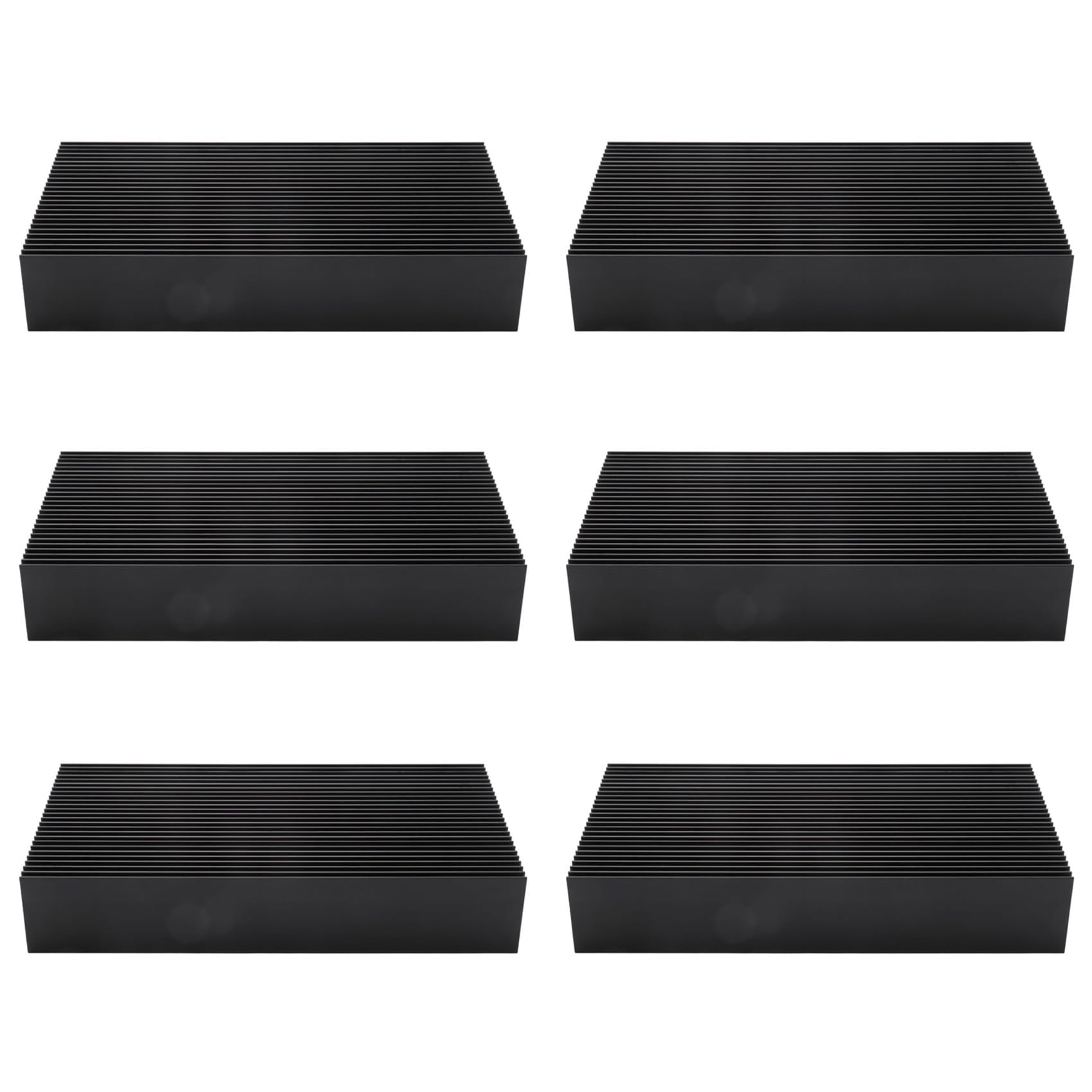 6X Durevole Dissipatore di nel Alluminio Radiante 80X27X150MM per Chip del Radiatore Elettrico Un Transistor di Potenza Un LED