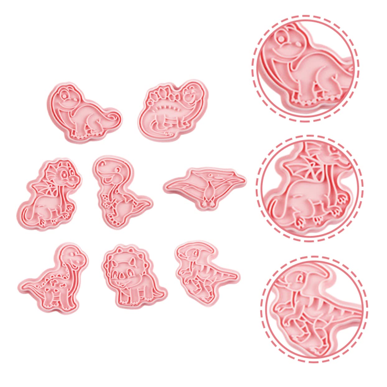 24stücke Teiliges Dinosaurier Ausstecher Für Kekse Lustige Backformen Für Backen Von Plätzchen Kuchen Und Fondant-dekorationen