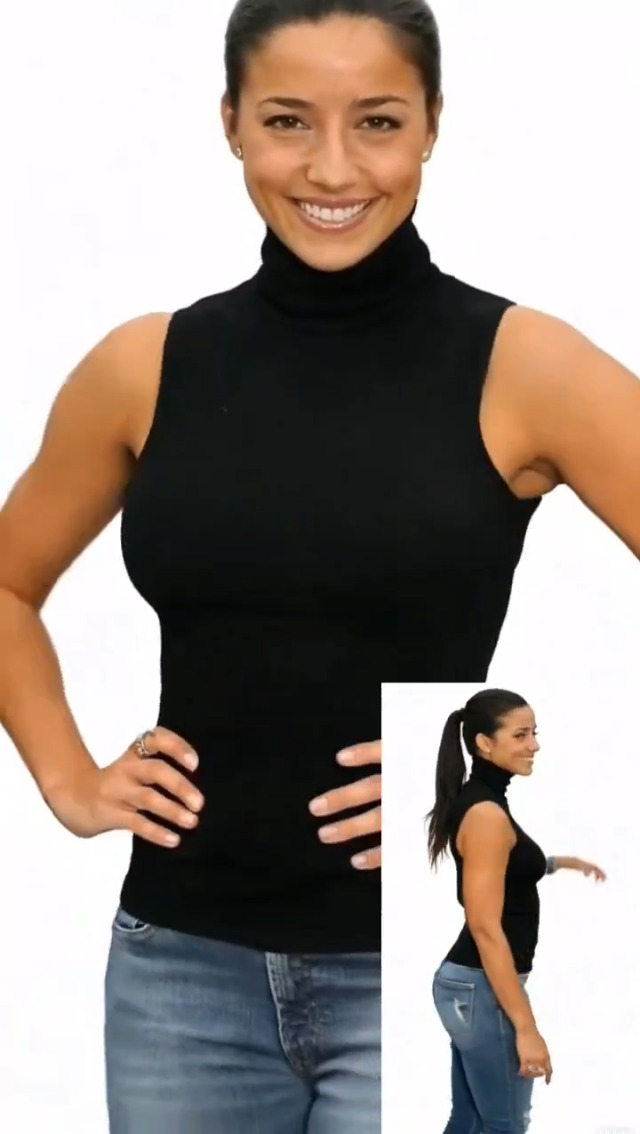 Sunfaynis Women's Sleeveless Mock Turtleneck Shirt Tops Black