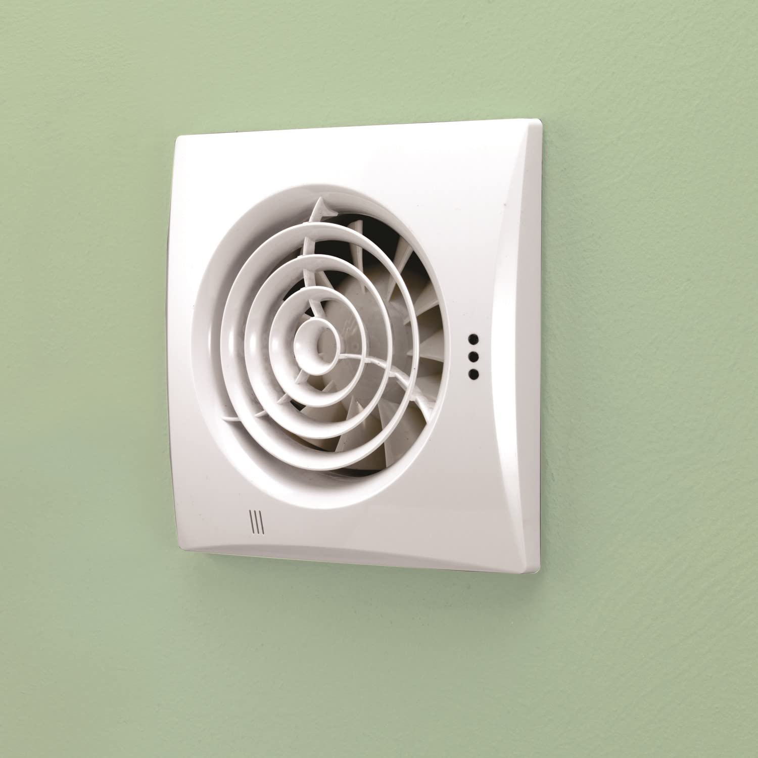 Hib White 31500 Hush Wall Mounted Bathroom Fan With Timer