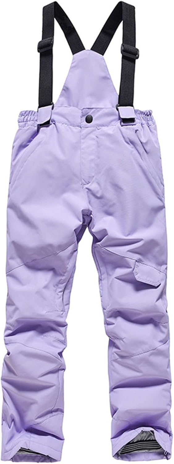 Kids Insulated 𝐁ibs Snow 𝐁ib Overalls Winter Warm Ski 𝐁ibs for Girls&Boys Ski Pants Water 𝐑esistant Skiing
