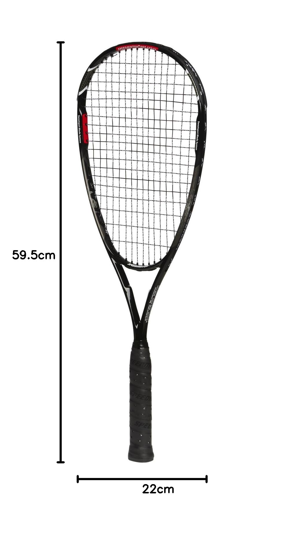 Speedminton Raqueta Blade, Plata/Negro/Rojo, One Size, 400326