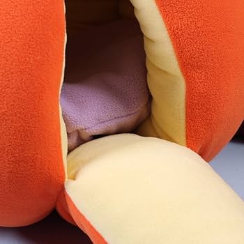 Amazon | ペットハウス ドーム型 L かぼちゃ型 猫 犬 ペット