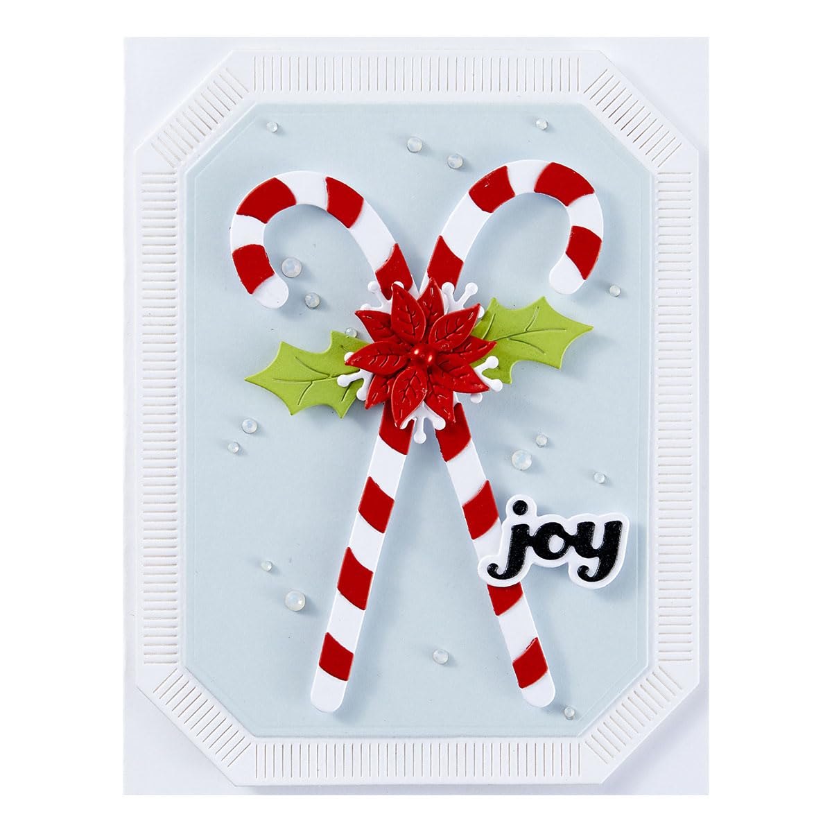 Spellbinders S4-1373 Candy Canes and Holly Etched Dies from The Home for The Holidays Collection, Metal, 1.3 inches x 4.4 inches - Image 3