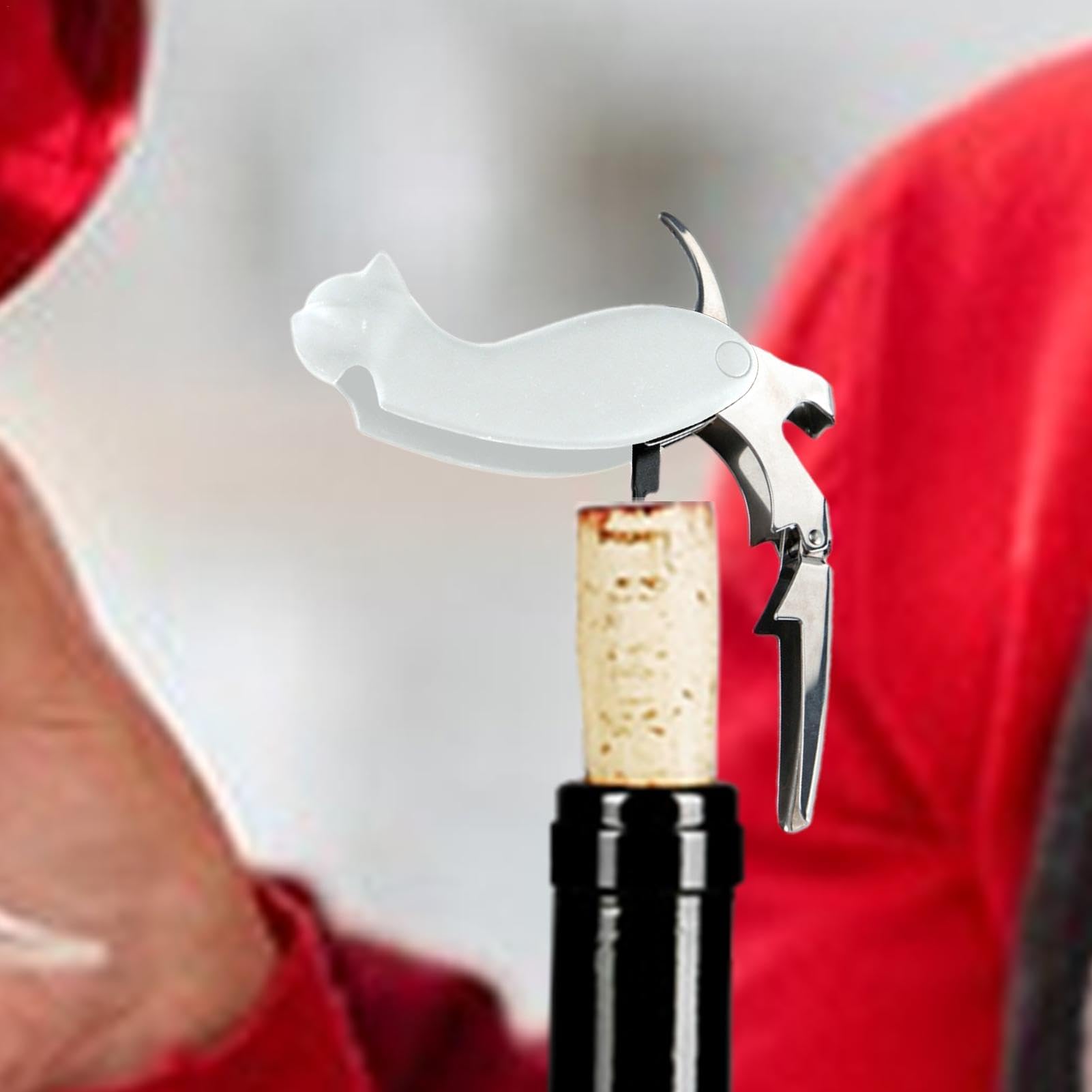 ヴィンテージ  ネコの栓抜き　セット Amazon | DALO ねこ型 ワインオープナー 2段式 ソムリエナイフ