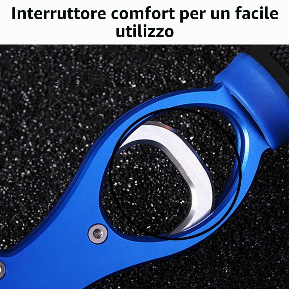 Pesce Lip Gripper, pinza portatile per pesci con bilancia, supporto professionale in alluminio per pesca in acqua dolce e salata