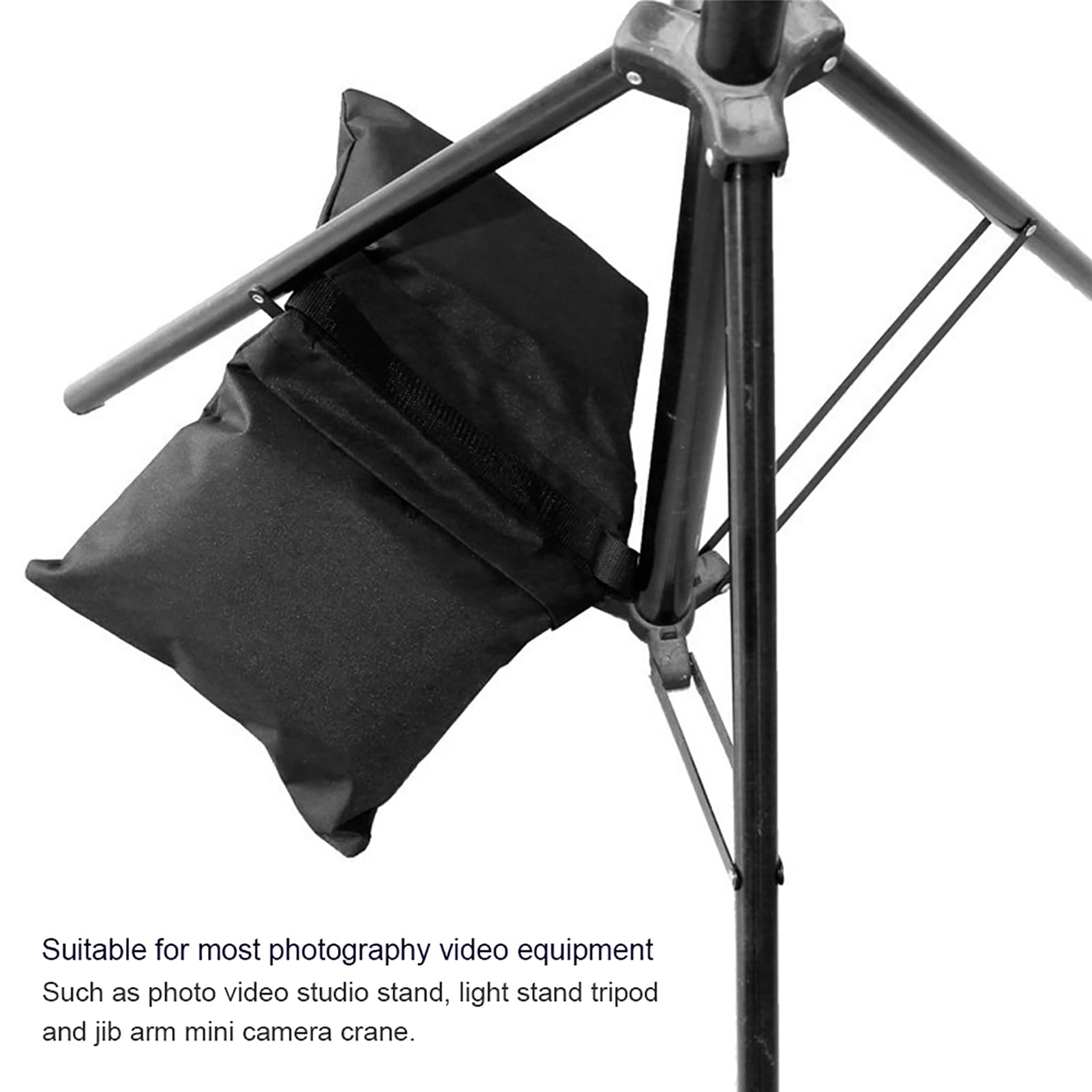 2 Paquetes de Bolsas de Arena, Bolsas de Peso para Fotografía, Alforjas Resistentes, Equipo de Fotografía y Vídeo para Soporte de Luz, Trípode Fotográfico