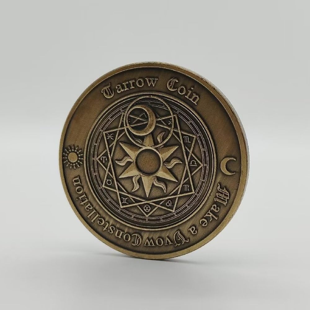 Amazon.co.jp: 2個 はい いいえ チャレンジコイン タロットコイン ラッキーコイン 意思決定者 チャレンジコイン 占いコイン : おもちゃ