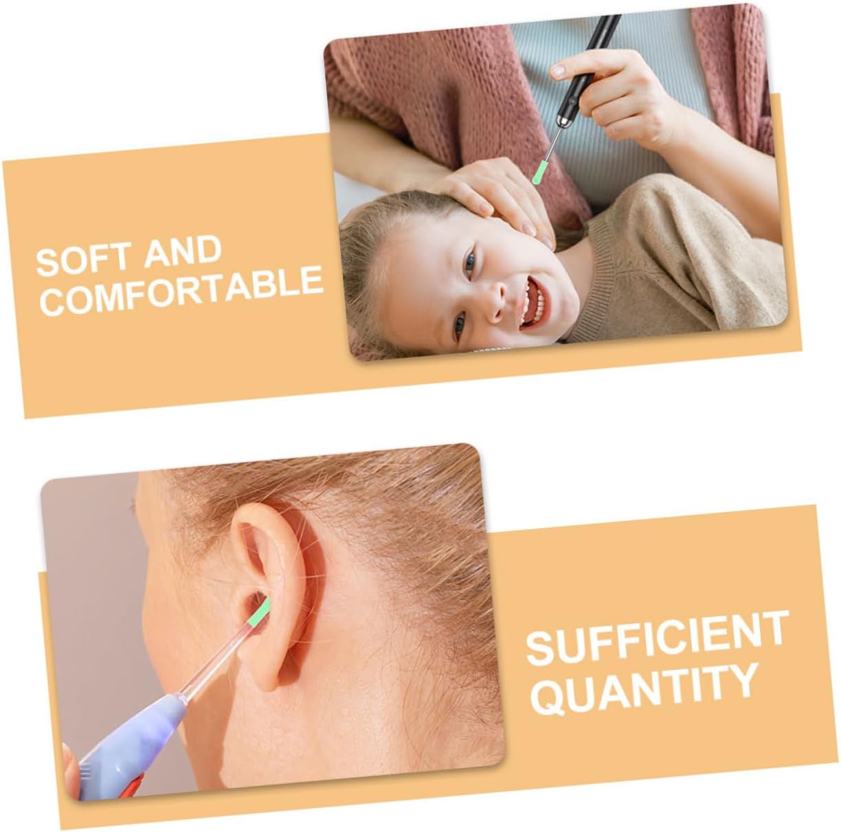 FRCOLOR 12pcs Soft Silicone Ear Spoon Sleeves for Ear Wax Removal Reusable Cleaning Accessories Fit for Teens and Adults Easy to Clean and Replace