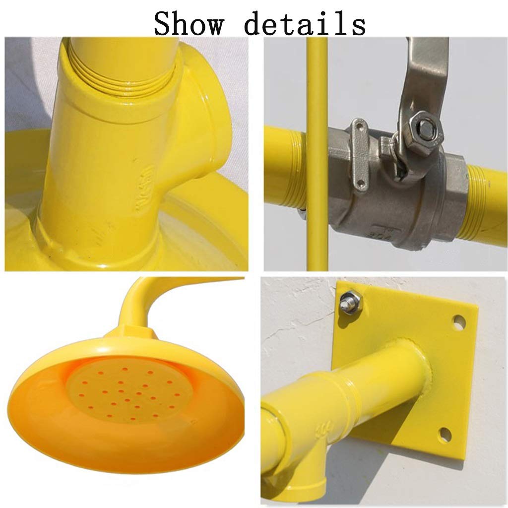 Cabezal De Ducha De Emergencia, Ducha De Seguridad, Estación Lavaojos De Emergencia, Lavacaras, Sistema De Ducha De Pared,Style 2