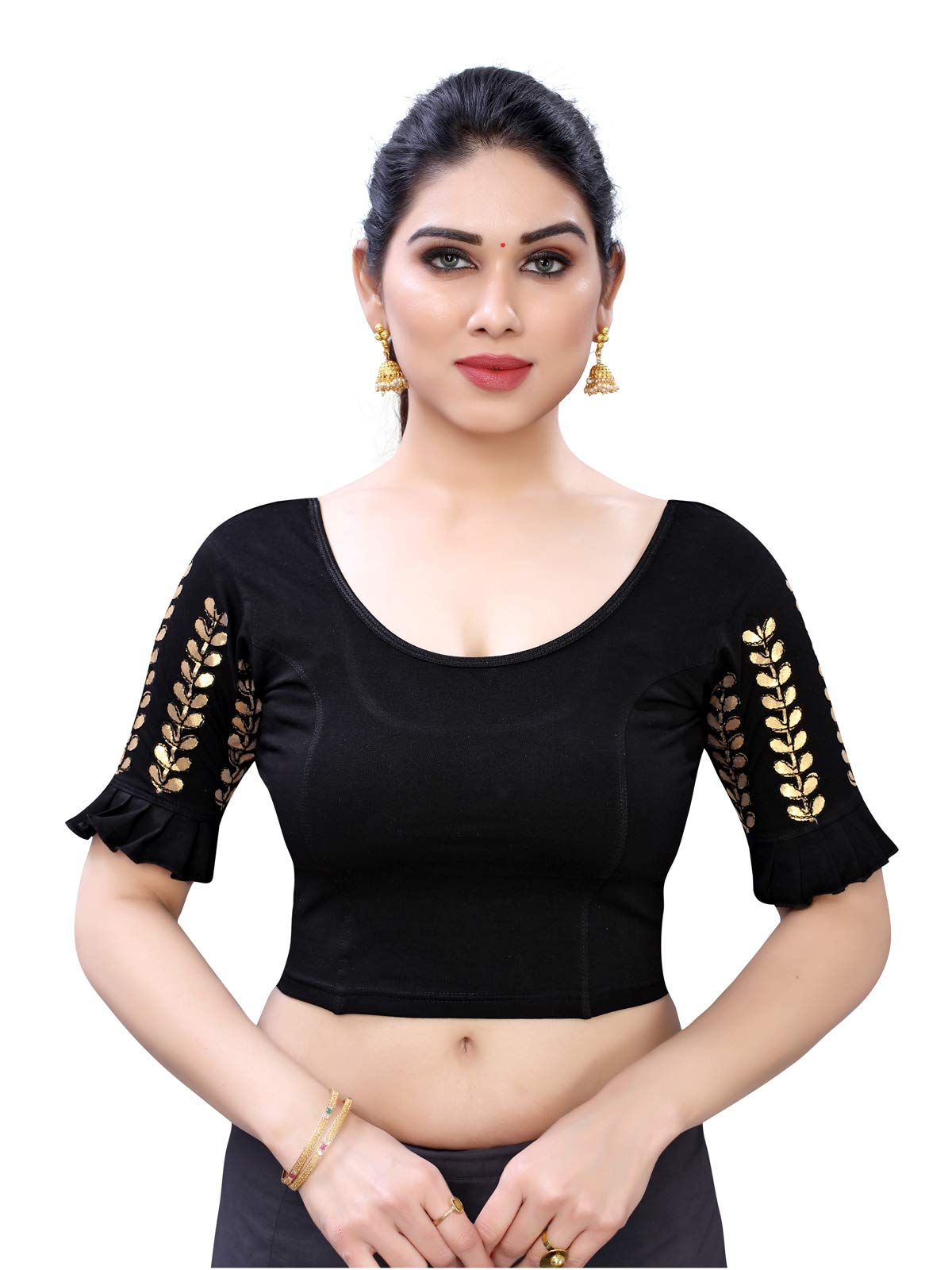 SIRIL Women's Cotton Sleeve Blouse