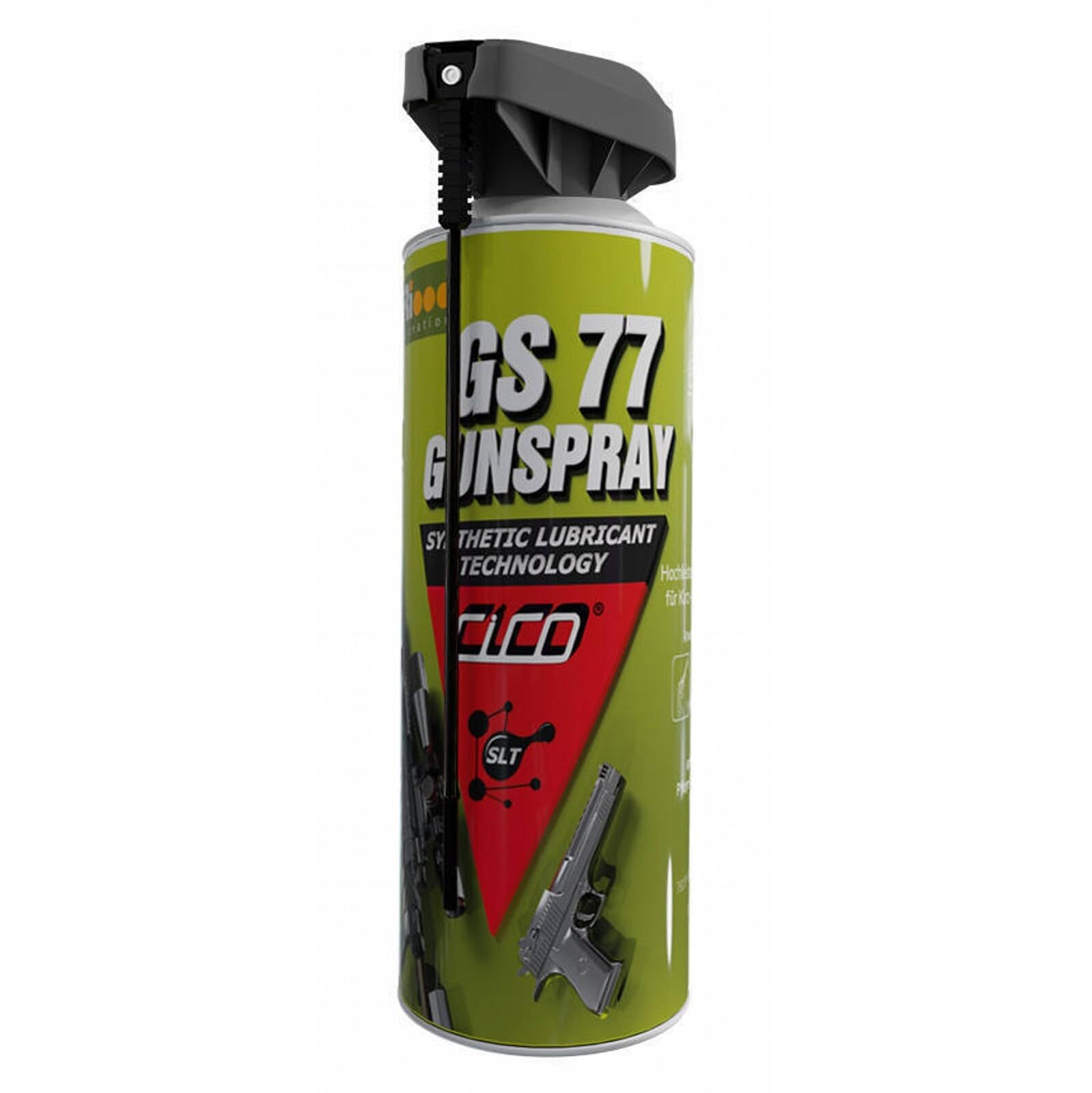 CICO GS 77 Gunspray 400ml Spray - temperaturbeständige Waffenpflege für Luftgewehr, Schreckschuss oder andere Waffen, Schmiermittel mit Korrosionsschutz, Pflege-Öl - Waffenreiniger