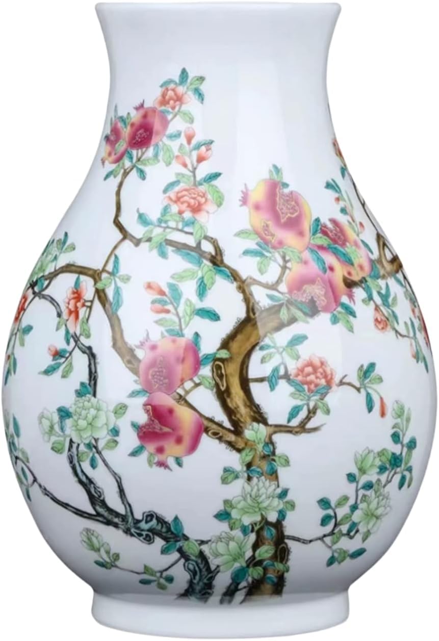 Vase Tabletop Ceramic Flower Chinese Antique Traaditional Decorative high 31CM