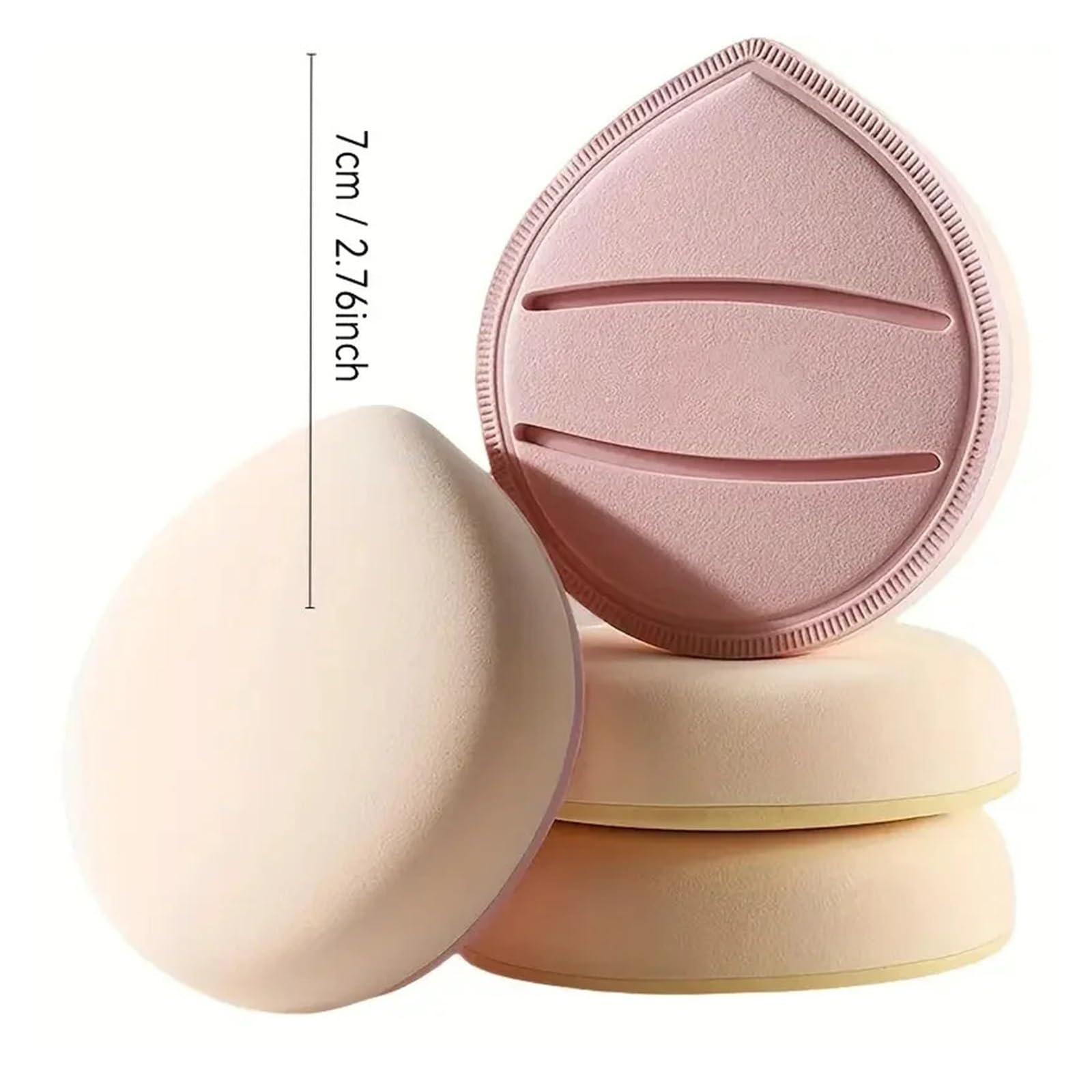 Powder Puff - Esponja de maquillaje extra grande con gotas de agua, 20 unidades, para base de maquillaje en seco y húmedo