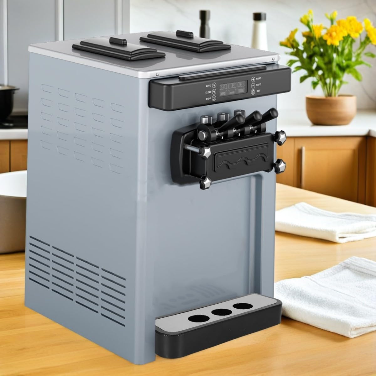 SEWACC Accessoire de Remplacement pour Machine à Glace en Plastique Noir Collecte D'eau Compatible Universellement pour Cuisines et Bars