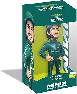Comprar MINIX Bandai Figura de colección 12 cm, Aston Martin, Fernando Alonso, Coleccionables para Exhibición, Idea de Regalo, Juguetes para Niños y Adultos, Fans De Fórmula 1 (MN19359)