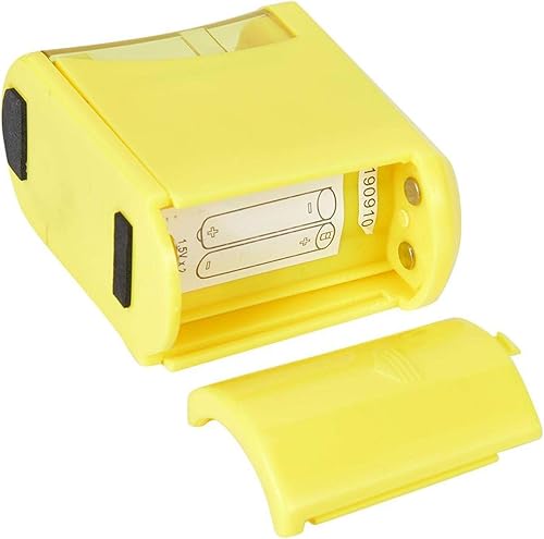 Miniatura 7 de Sacapuntas eléctrico, sacapuntas para niños, funciona con pilas, sacapuntas resistentes para el aula, color amarillo, para lápices de colores