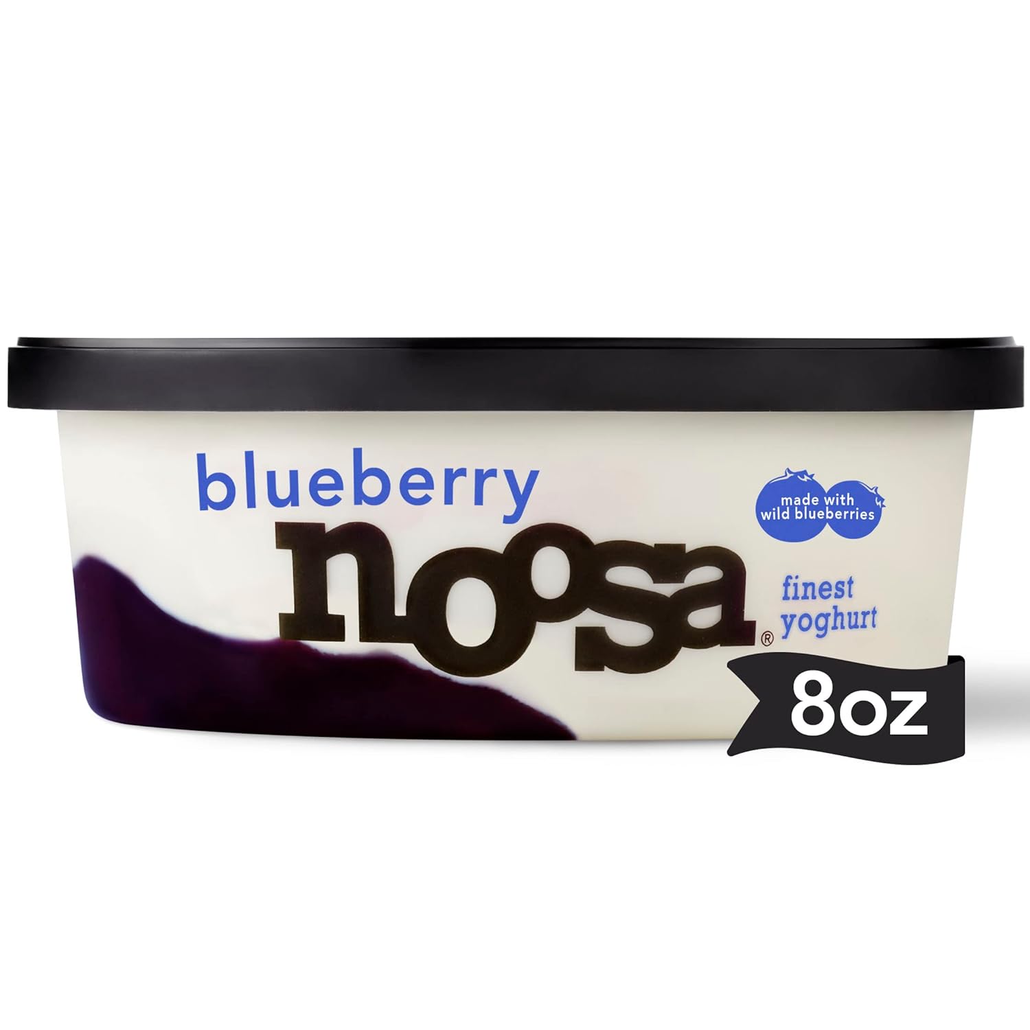 noosa Yoghurt, Blueberry, 8oz, Probiotic, Whole Milk Yogurt
