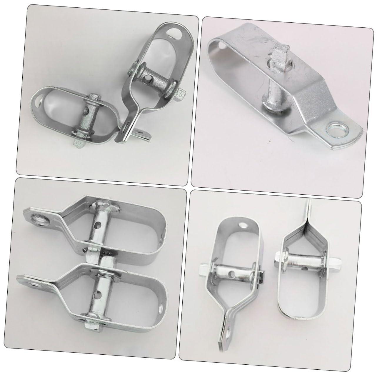 Alipis 4 Ensembles Tension du Câble Tendeur Grillage Tendeur Cable Plats De Clôture Isolateur De Portail De Clôture Électrique Piquet Cloture Tendeur De Fil Métallique Silver 6 Pièces * 4
