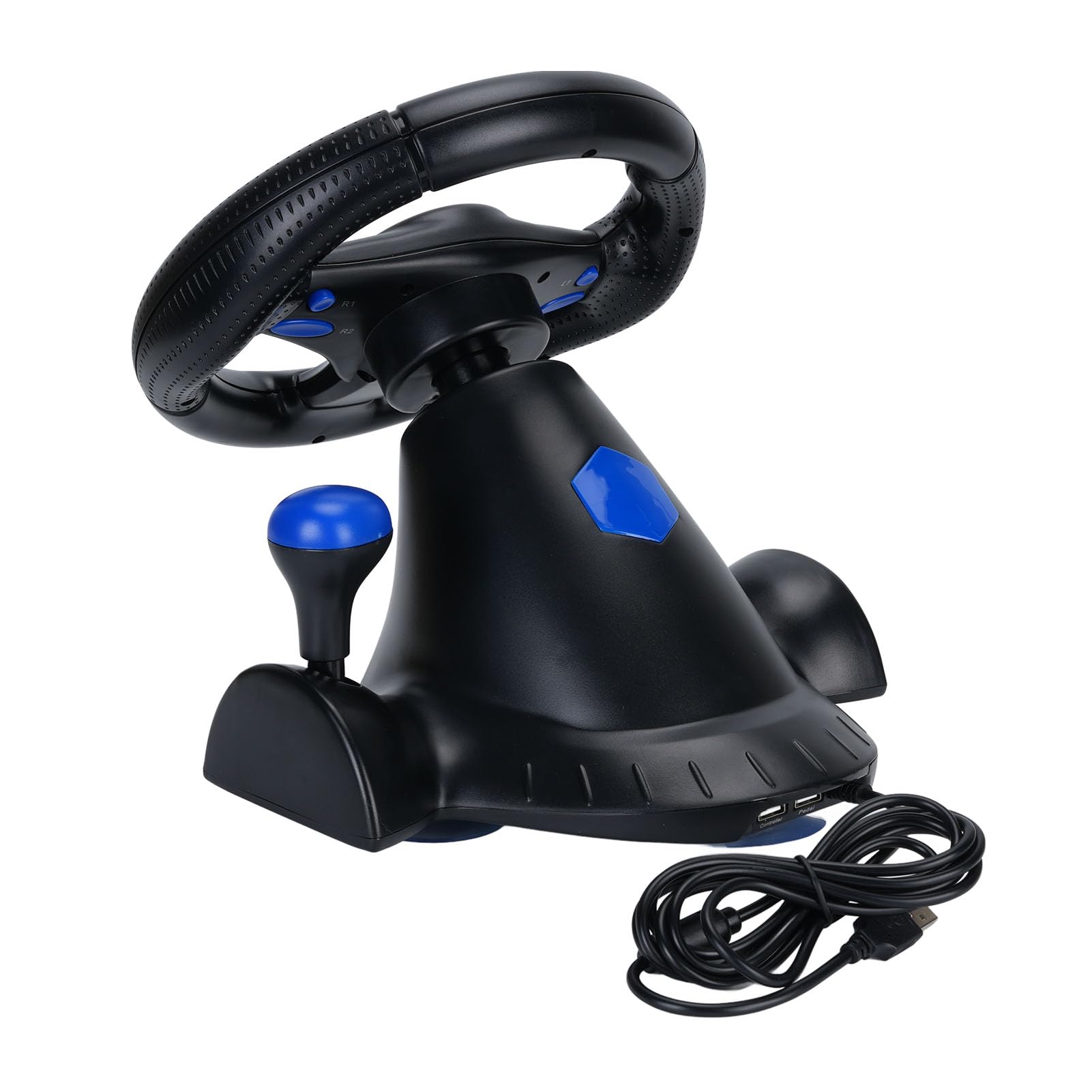 XUMIUZIY PC Racing Wheel Obrót o 180° Wibracje Sprzężenie Zwrotne Symulator Kierownicy dla Need for Speed ​​dla GTA