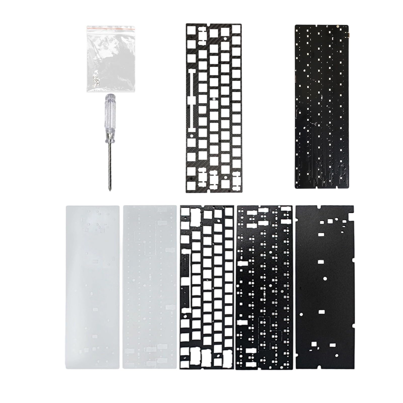 GH60 Layout PCB Colore Luce sotto Glow Accessori Inclusi Competitive Gaming Tastiera