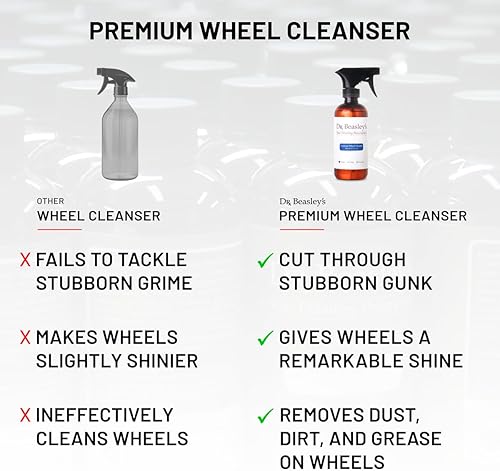 Miniatura 5 de Dr. Beasley's Limpiador de ruedas prémium para automóviles de 12 onzas líquidas, elimina el polvo, la suciedad y la grasa en las ruedas, se adhiere