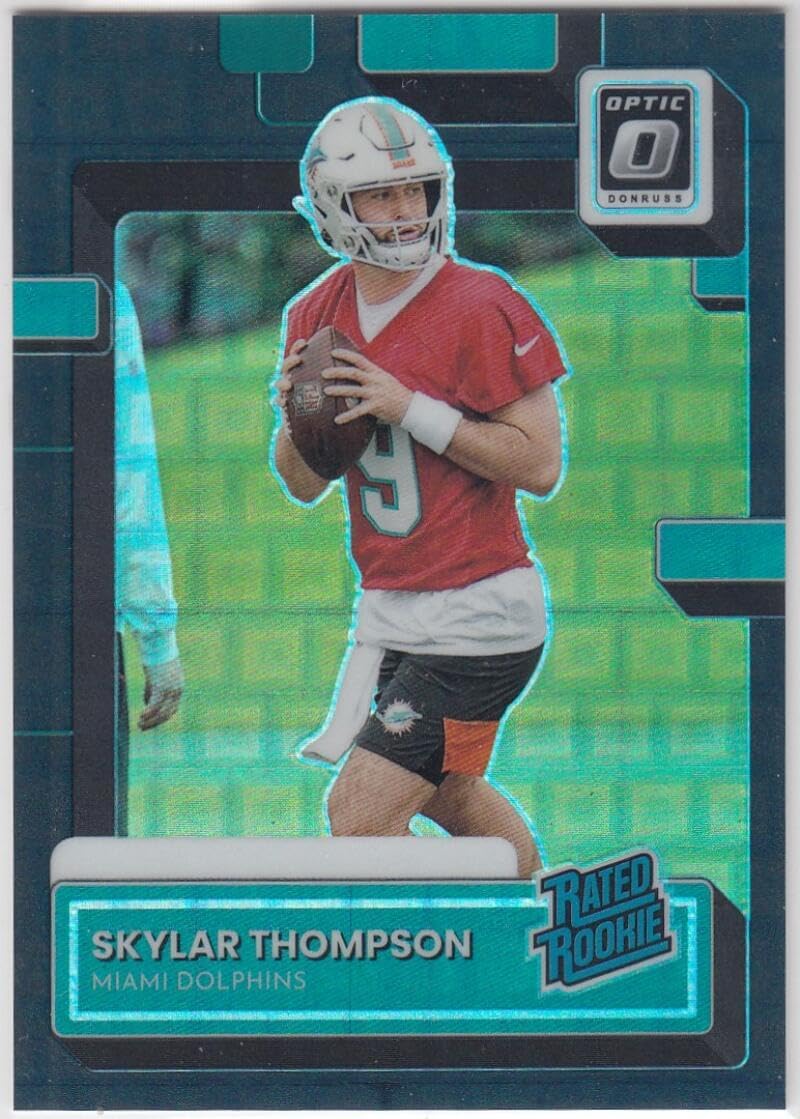 Football Trading Card NFL 2022 Donruss Optic Rated Rookies Preview Black Pandora #375 Skylar Thompson NM Near Mint 20/25 Dolphins