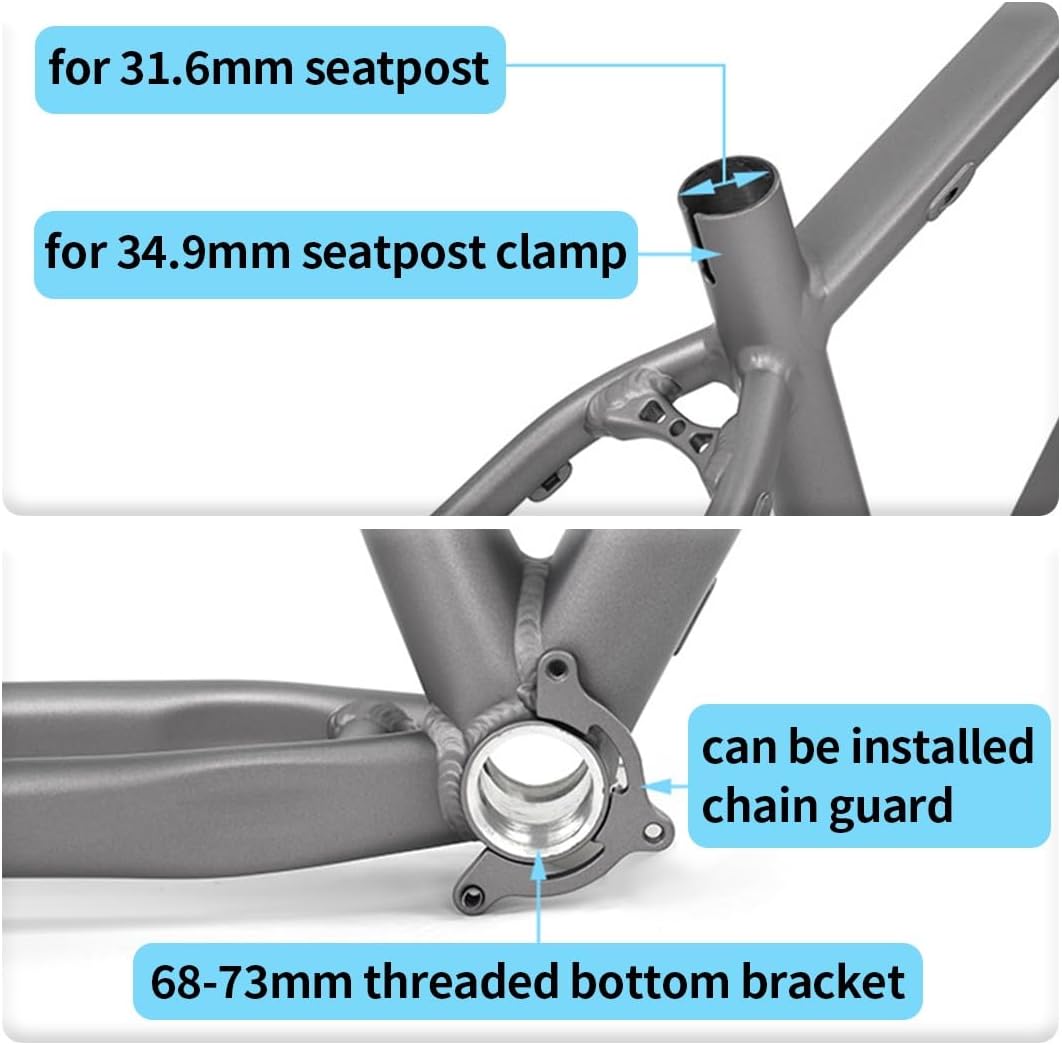 AM Mountain Bike Frame 27.5er Dirt Jump Hardtail MTB Frame Aluminum Alloy 17'' Thru Axle 12 * 142mm Disc Brake, Half Internal Routing