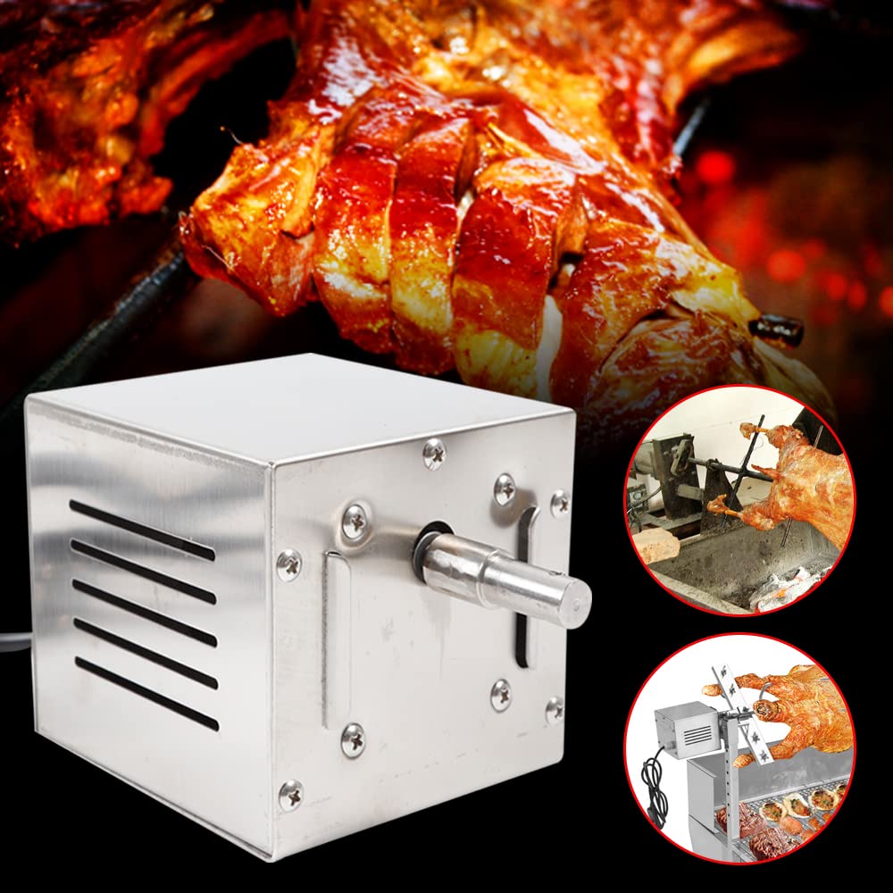 Barbecue Roast Bbq silnik elektryczny obrotowy rożen do grilla z silnikiem elektrycznym, szpikulec do grilla, silnik przekładniowy, obciążenie elektryczne rożen