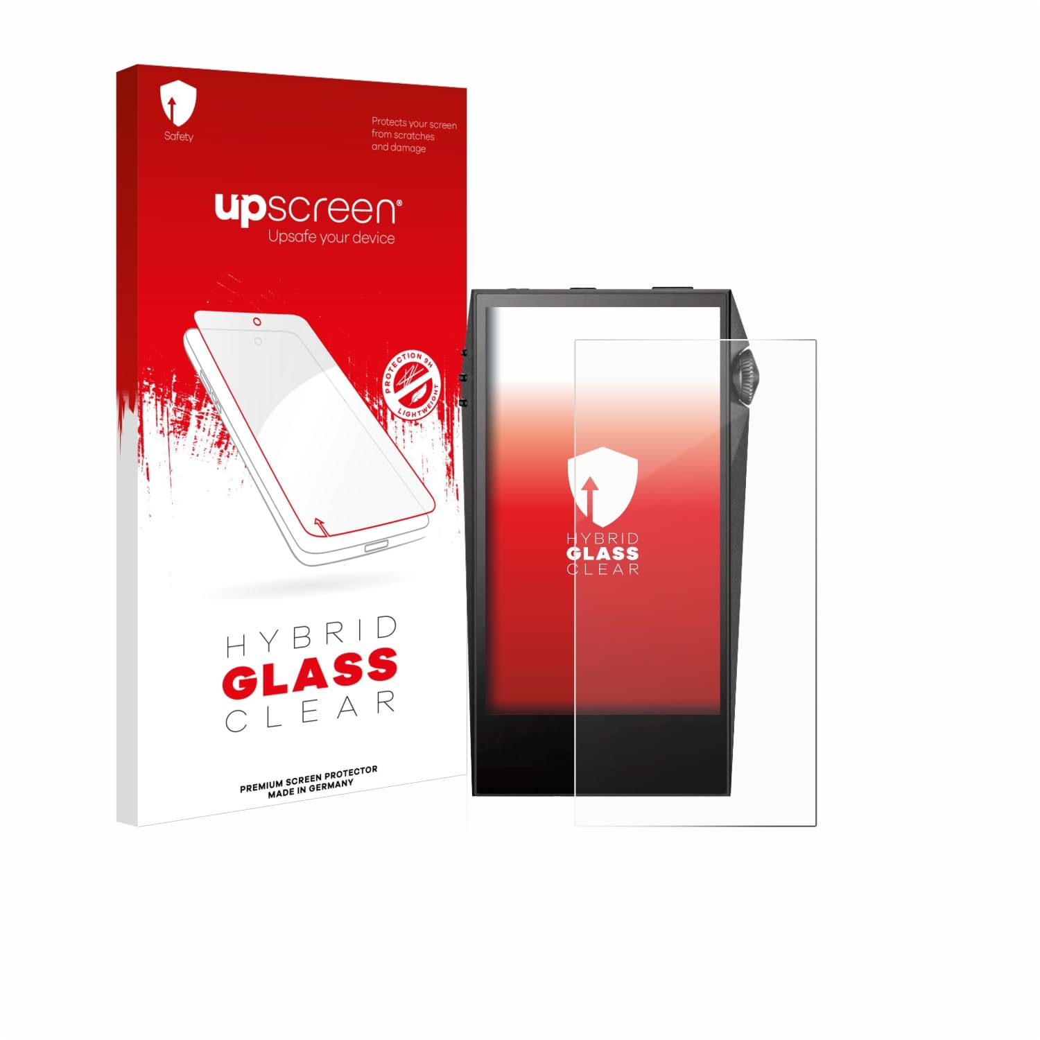 upscreen Screen Protector Film compatible with Astell&Kern SP3000M - 9H Glass Protection, Extreme Scratch Resistant