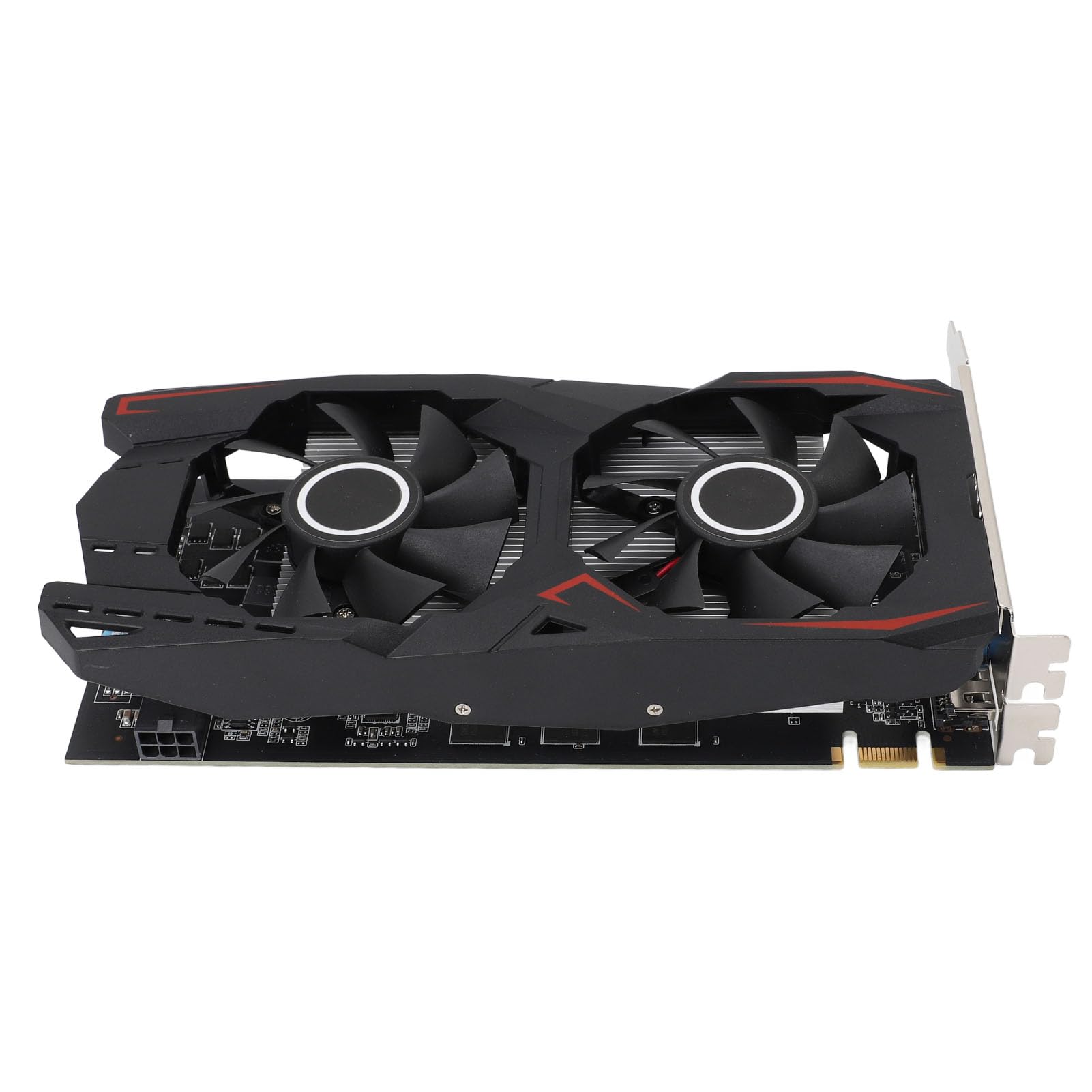 Gedourain Scheda Grafica per Giochi Doppie Ventole di Raffreddamento GDDR5 da 6 GB per PC Uscita 4K Adatta per CAD CAM 3D, Editing Video