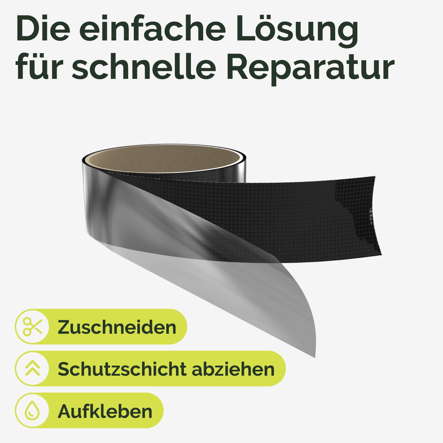 Horrengaas reparatie tape wit 4,5 x 200 cm Nematek