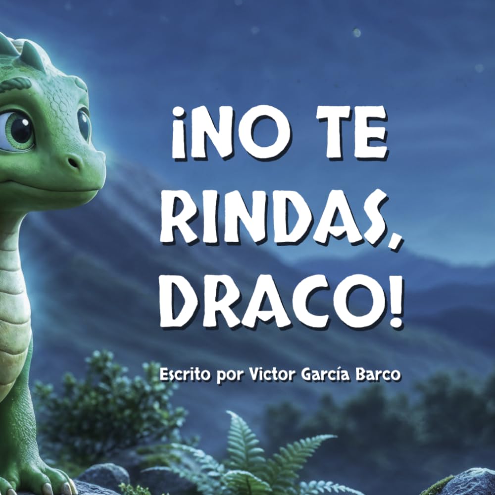 ¡No te rindas, Draco!: Un cuento infantil ilustrado sobre la gestión de la frustración, la superación del miedo y el valor de no rendirse nunca (Para niños de 4 a 8 años).