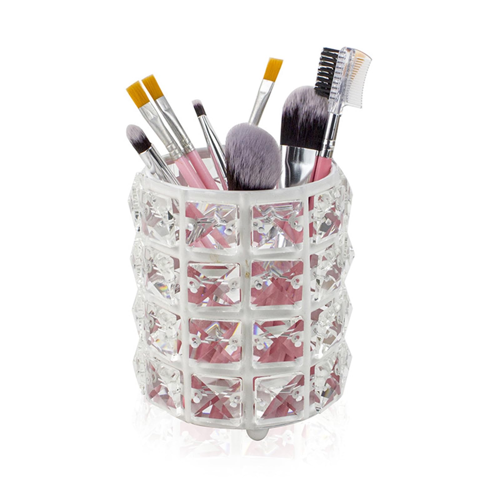 RBRMHM Makeup Brush Holder, Cosmetic Makeup Brushes Storage Holder, Make Up Brushes Cup Pen Pencil Holder for Desktop
