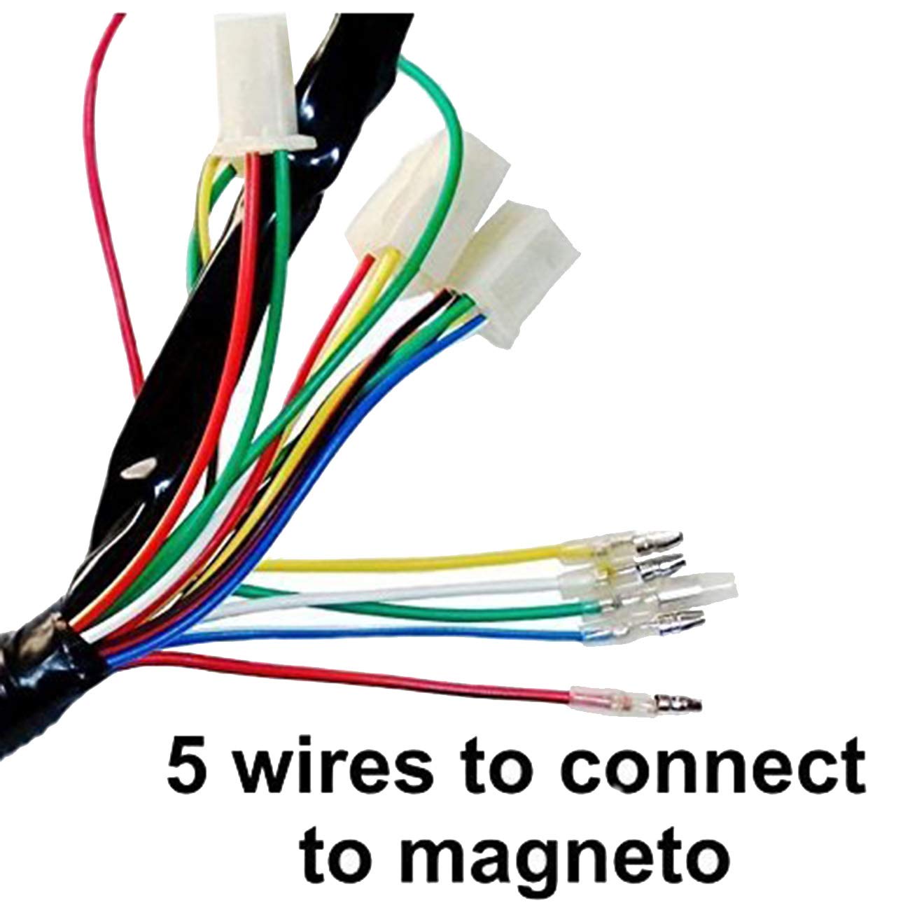 Amazon.com: JCMOTO Full Wiring Harness Loom kit CDI Coil Magneto Kick Start  Engine for 50cc 70cc 90cc 110cc 125cc ATV Quad Bike Buggy Go Kart Pit Dirt  Bikes : Automotive