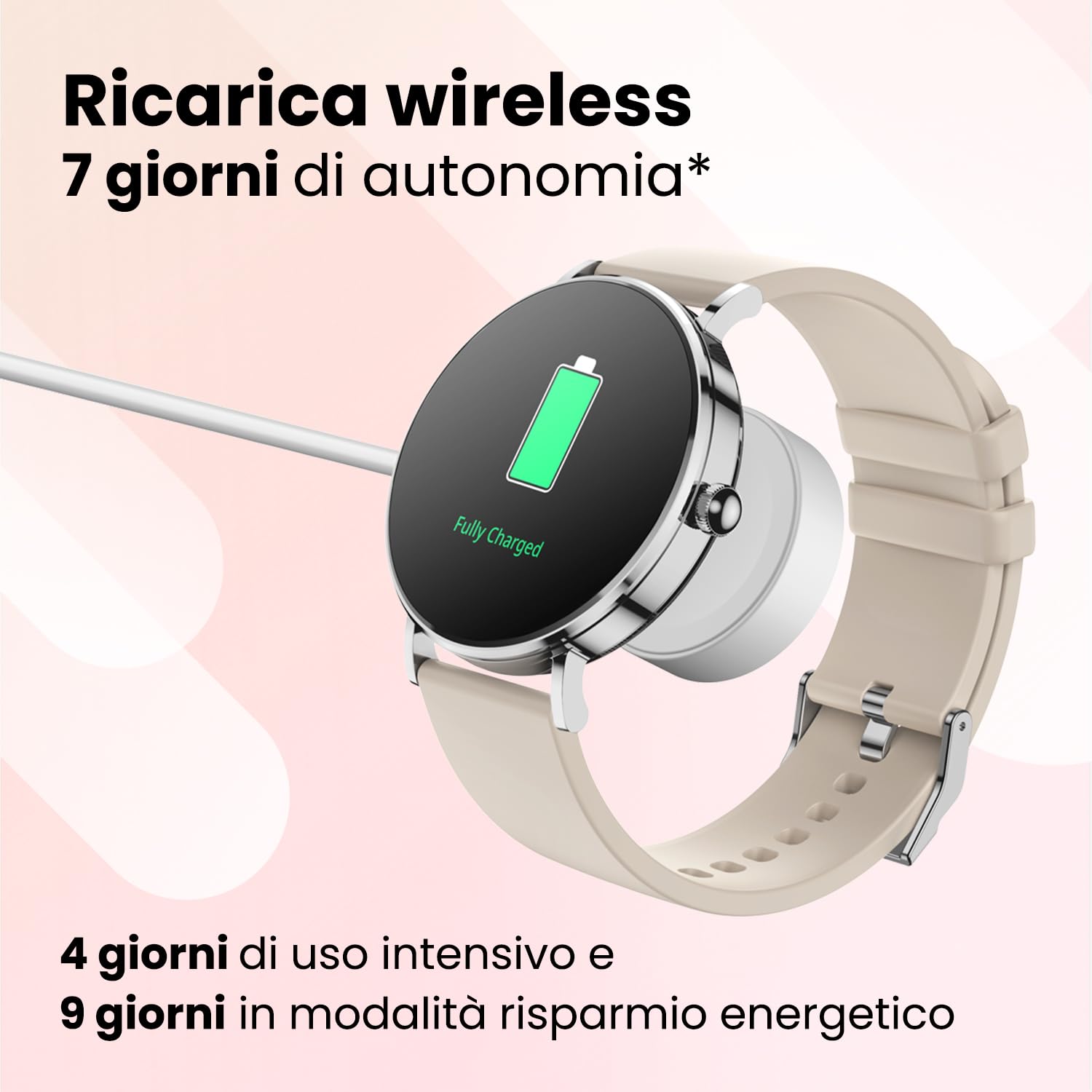SPC SMARTEE DUO VELVET - Smartwatch AMOLED 1,32" | 2 cinturini, chiamate connettività Bluetooth, ricarica wireless, batteria 7 giorni, 100 sport, applicazione SPC SMART YOU
