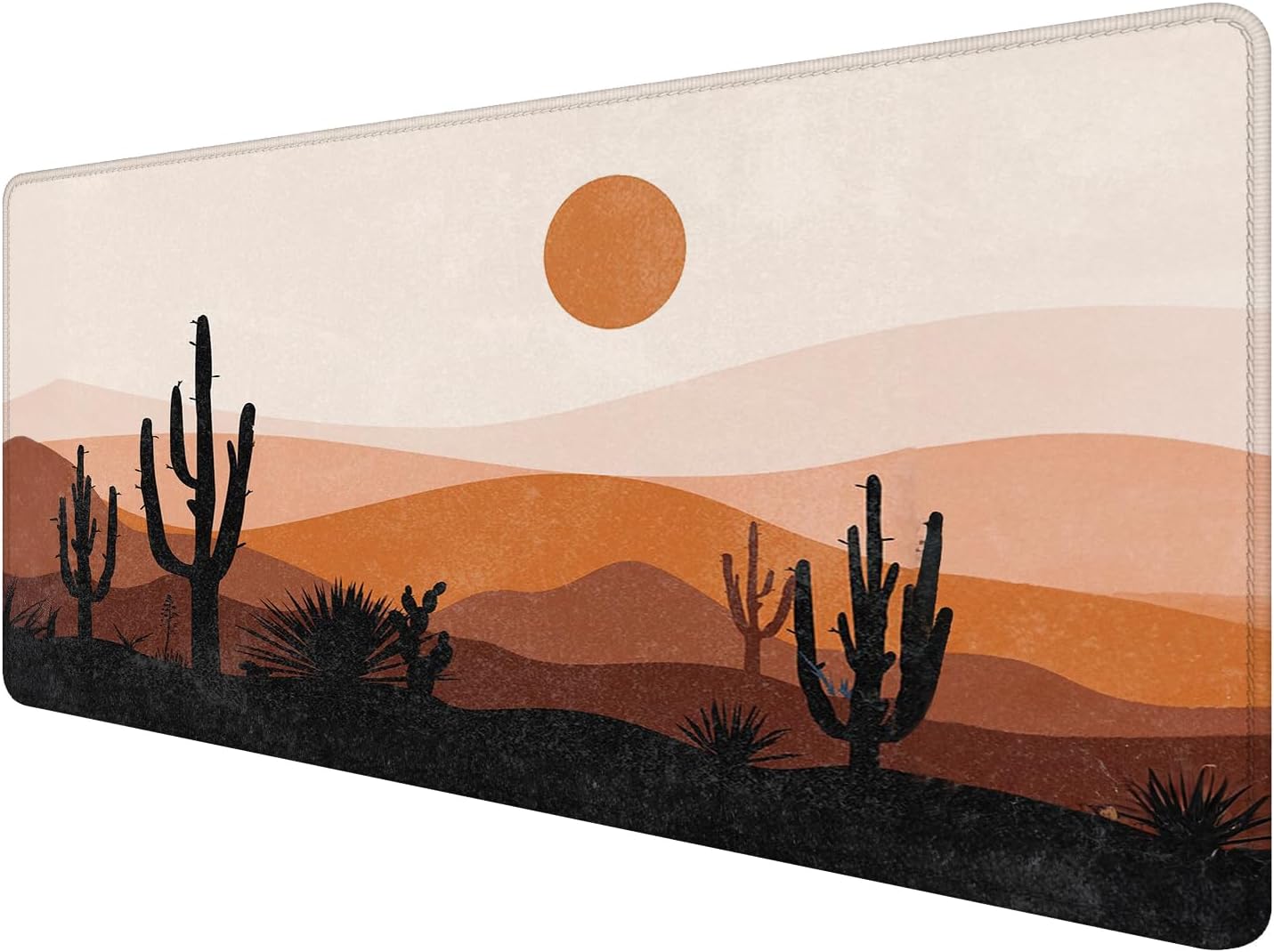 Desert Boho Large Mouse Pad 31.5x15.7inch, Boho Sunshine Sunrise Sunset Large Extended Computer Desk Mat Mousepad for Keyboard and Mouse, Minimalist Desk Accessory