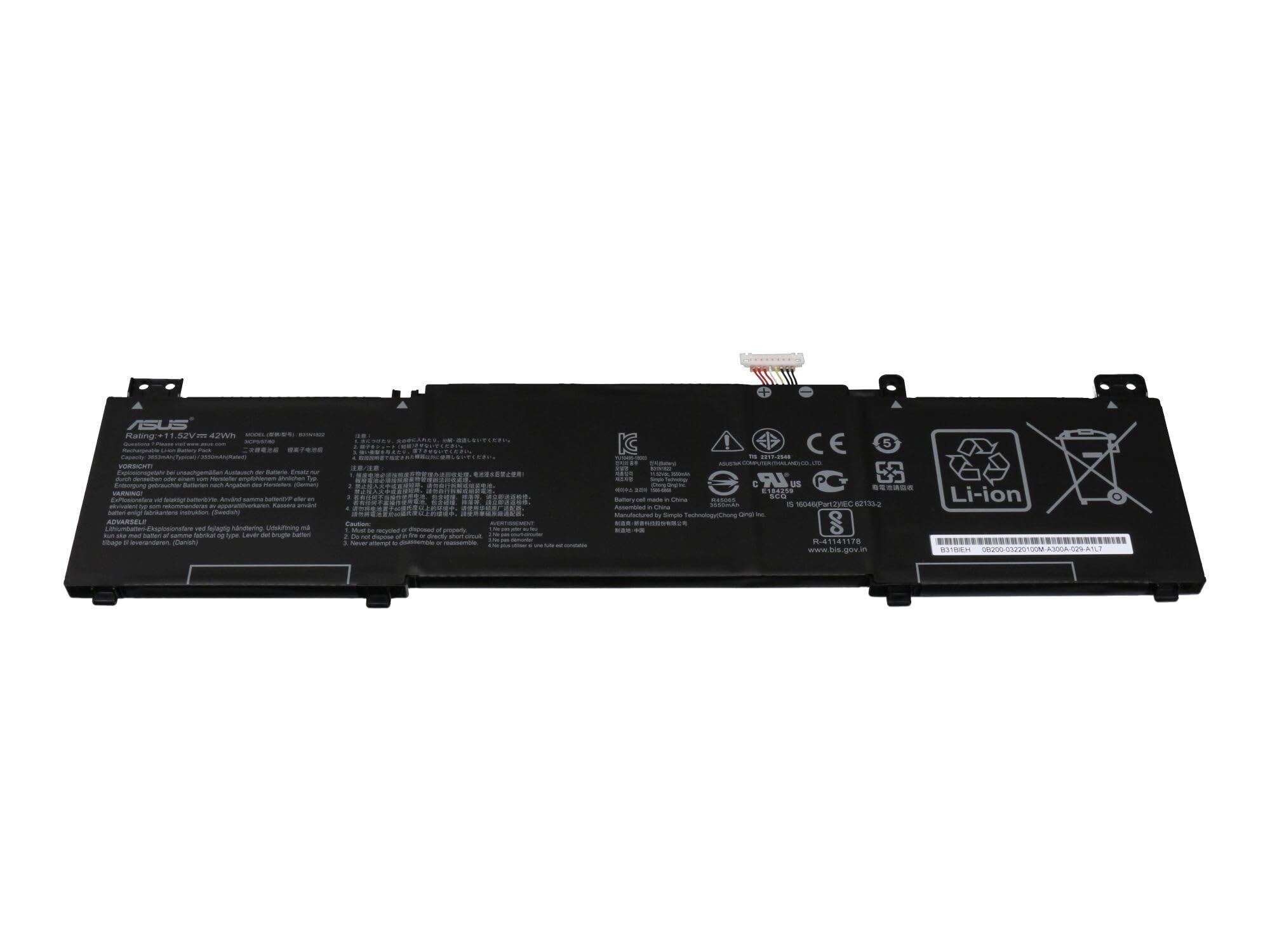 Asus 0B200-03220000 Batterie Originale 42Wh de remplacement PC portable - 3